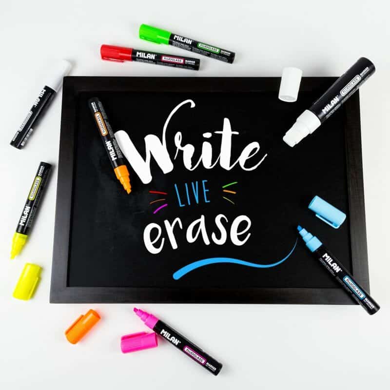 Orange Fluoglass Chisel Tip Marker 2-4mm