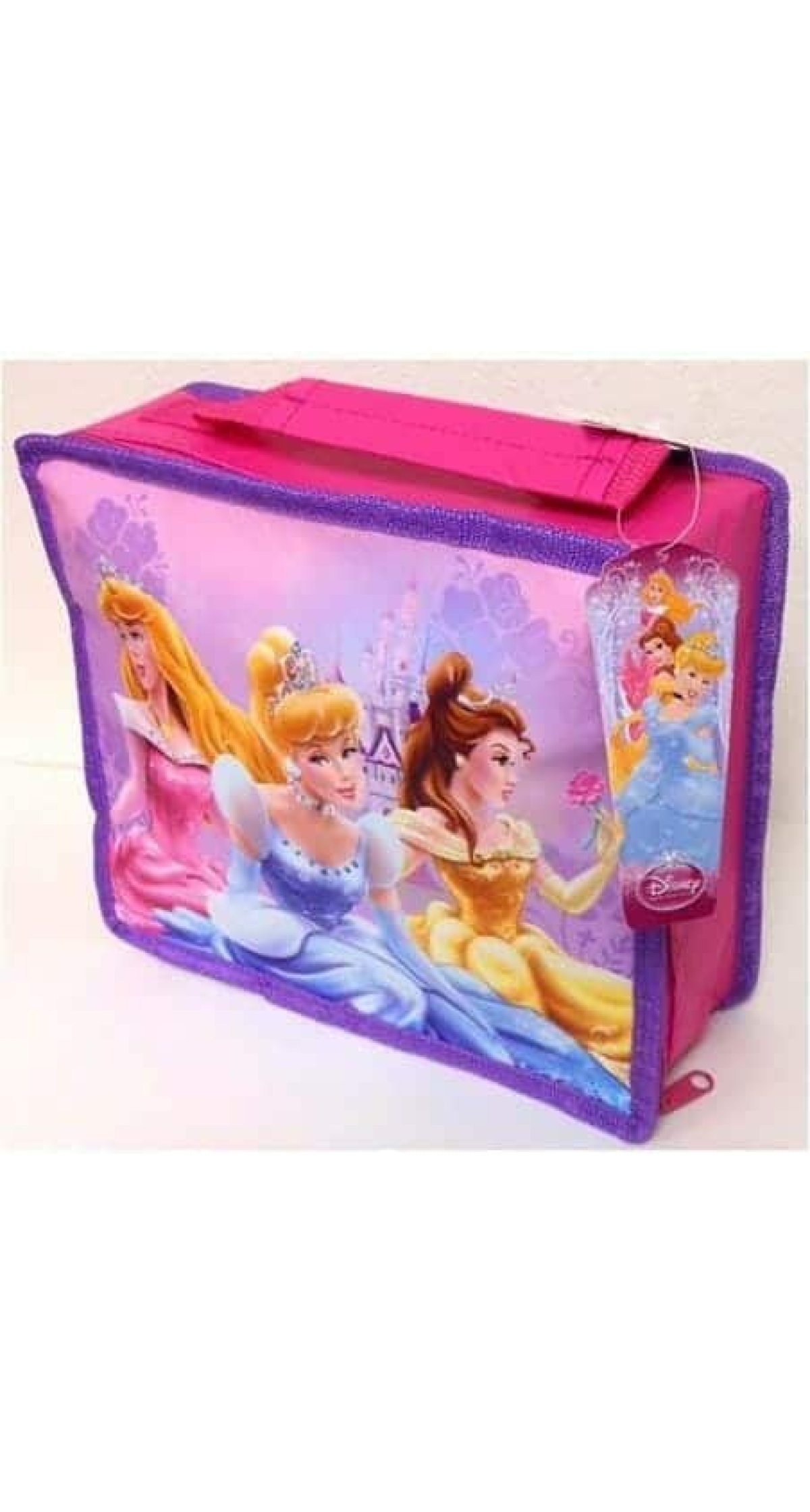 Disney Princess Rectangle Non-woven Lunch Bag With Handle & Zipper