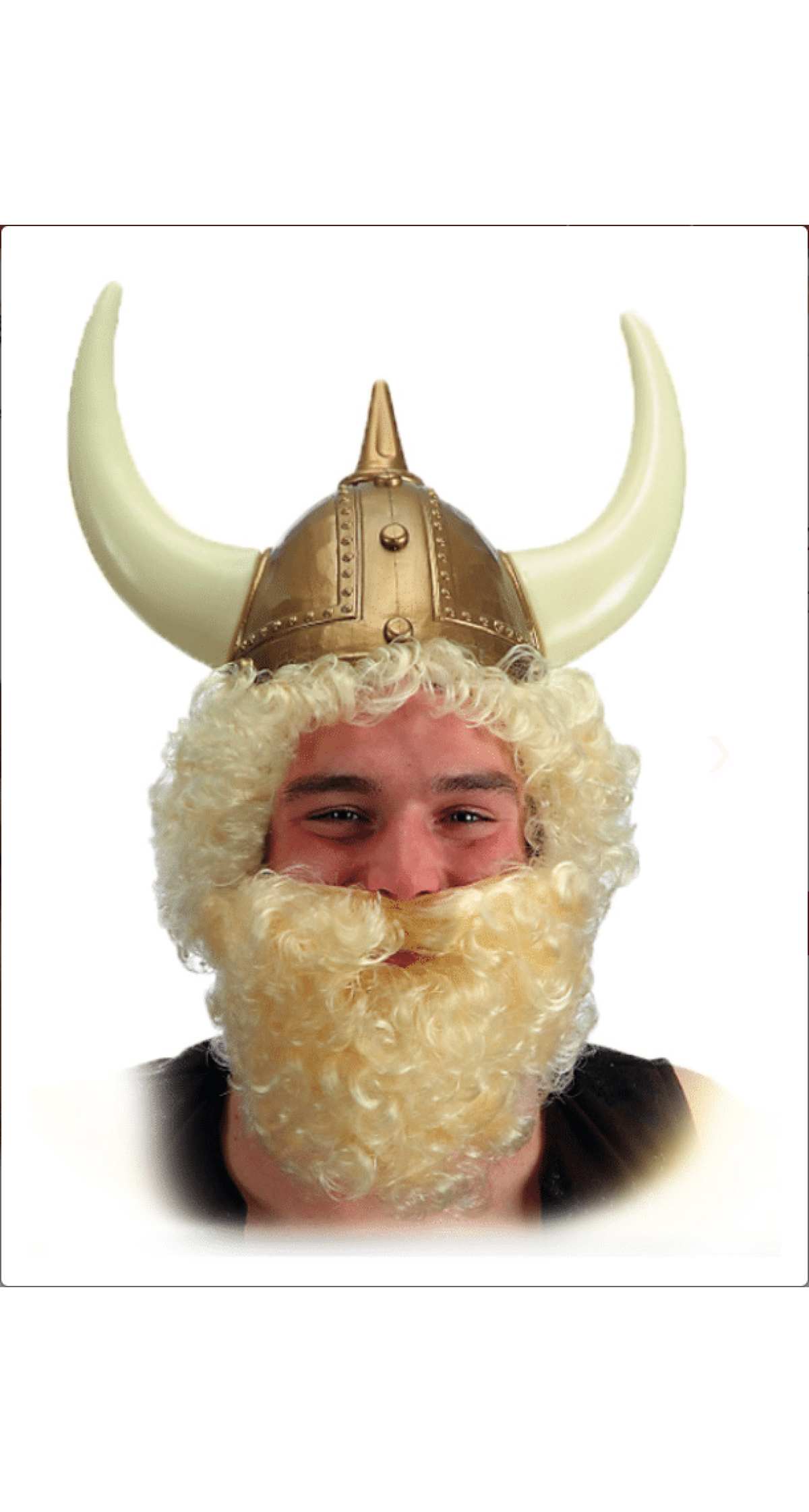 Curly Blonde Beard (Beard Only) - Adult Size