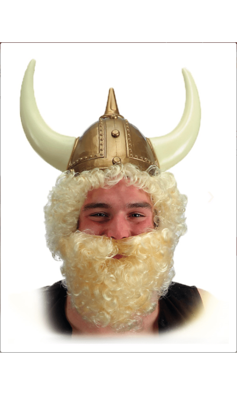 Curly Blonde Beard (Beard Only) - Adult Size