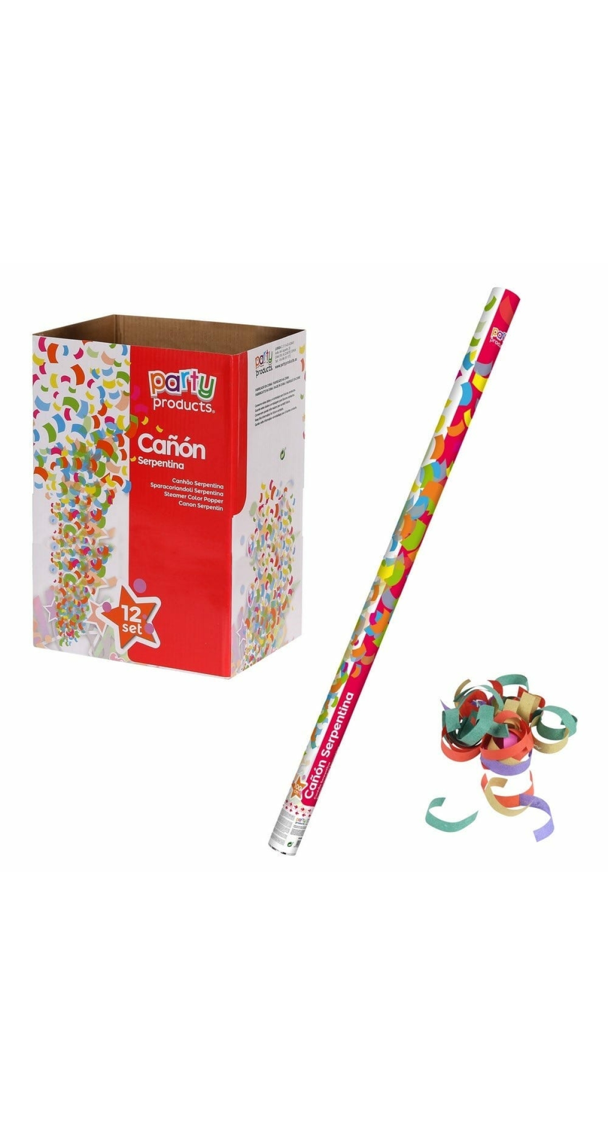 Multi Color Confetti Cannon / Popper 100cm