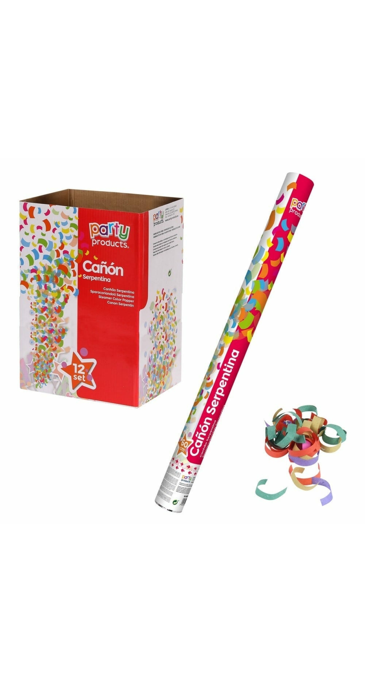 Steamer Color Popper Confetti Cannon 60cm