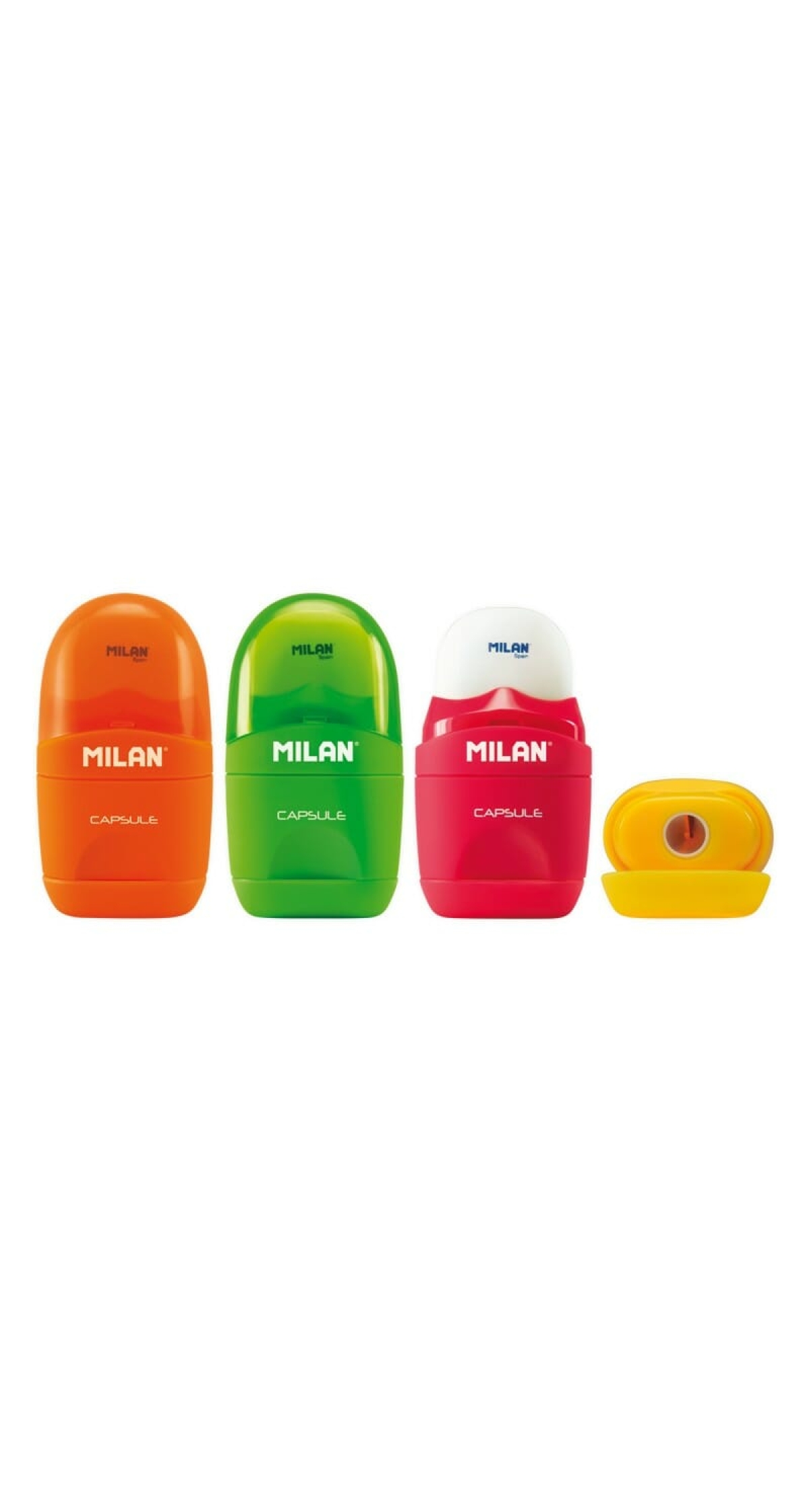 Sharpener + Eraser Fluo Capsule