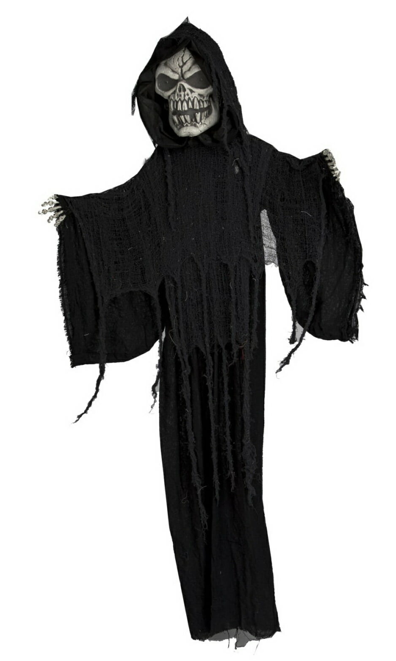 Hanging Black Skeleton 170cm
