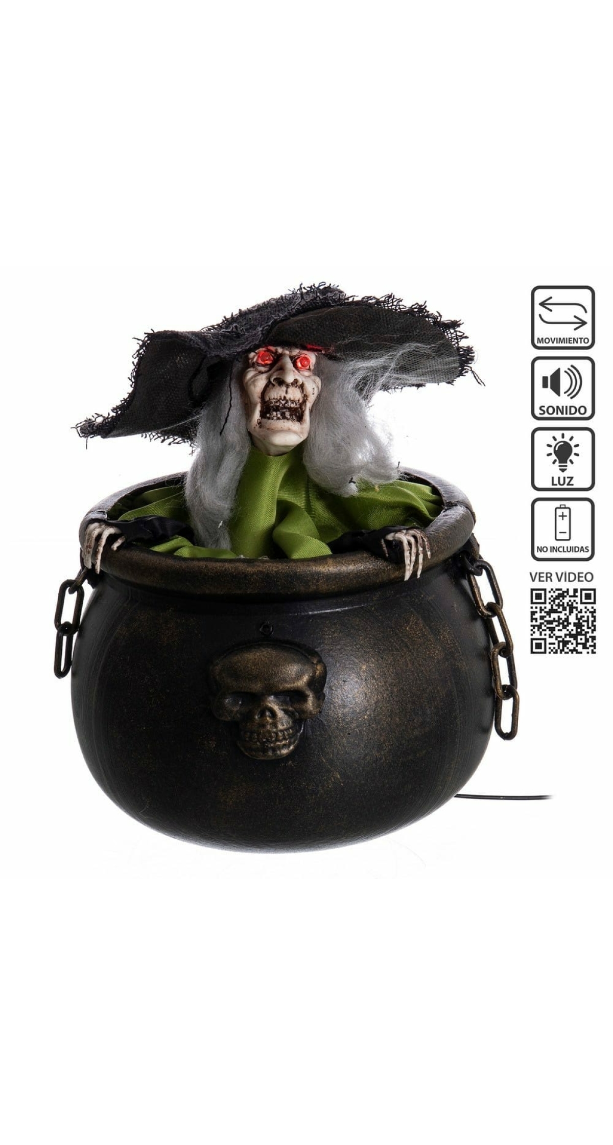 Witch Cauldron - 19x19x25cm