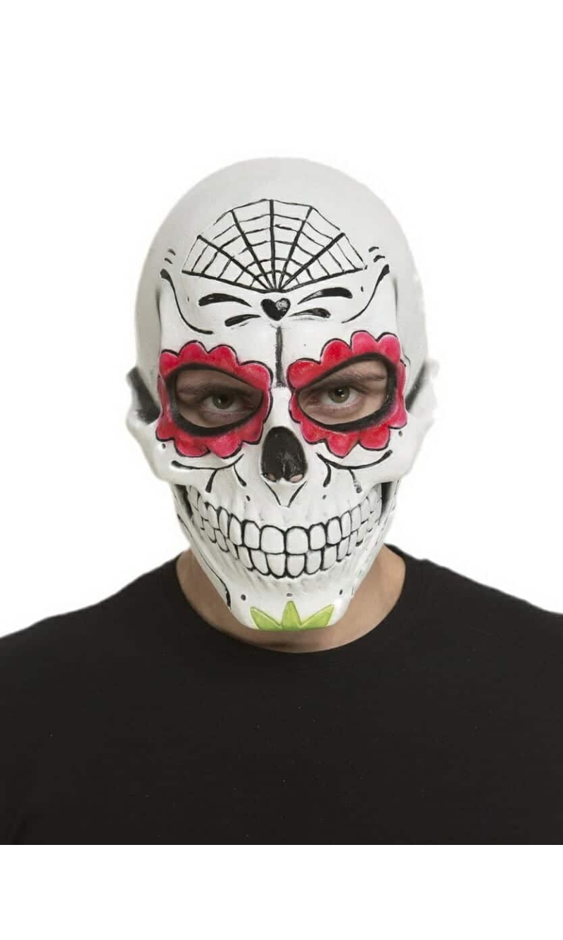 Mascara Día De Los Muertos (Latex Mask) - Adult One Size