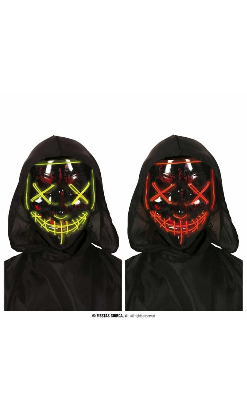 LED Purge Mask Assorted Lights - Adult One Size