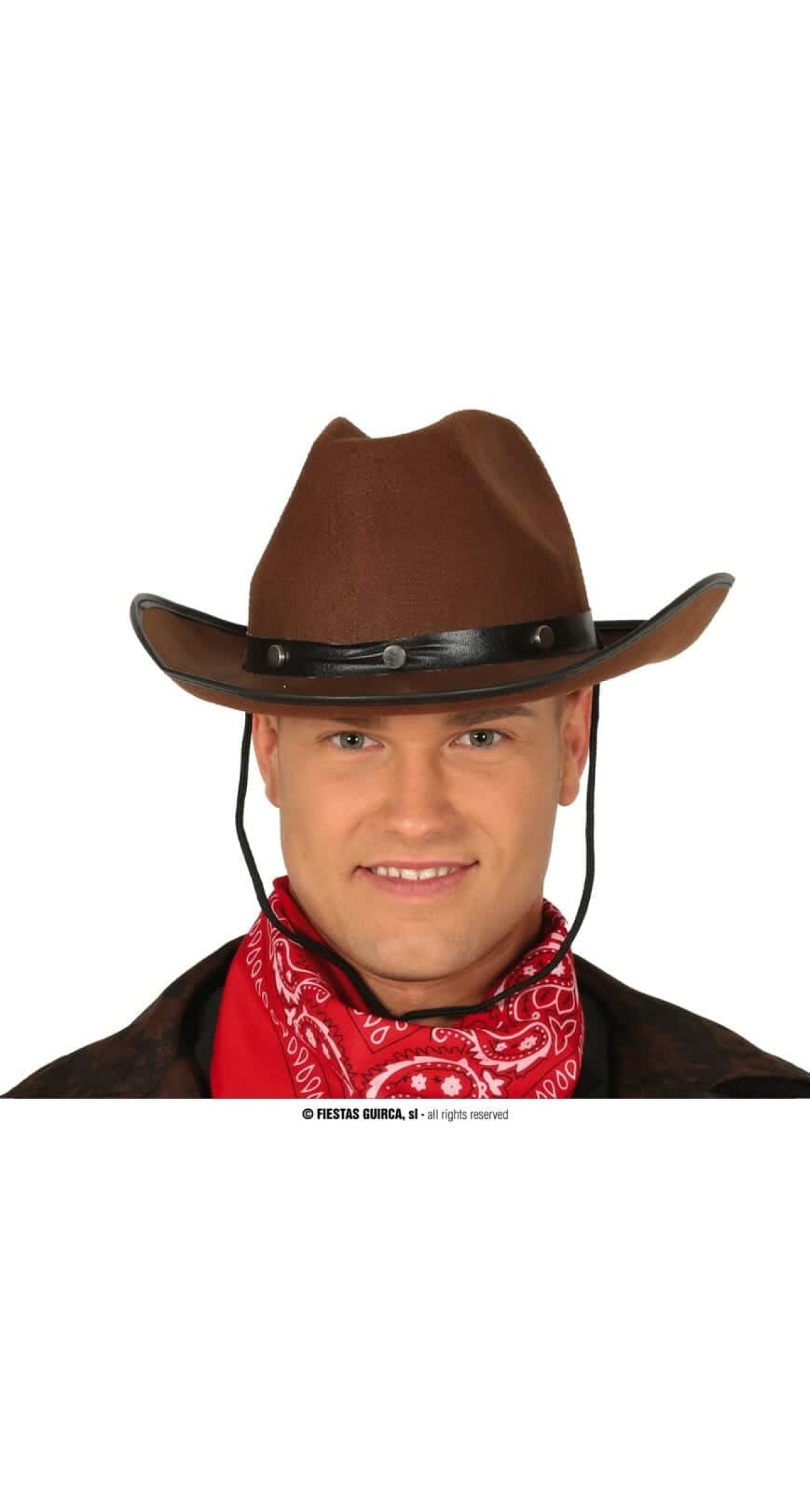 Felt Brown Cowboy Hat - Adult One Size