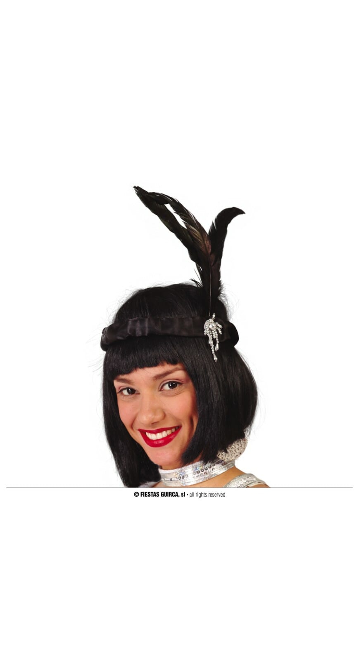 Feathered Charleston Headband - Adult One Size