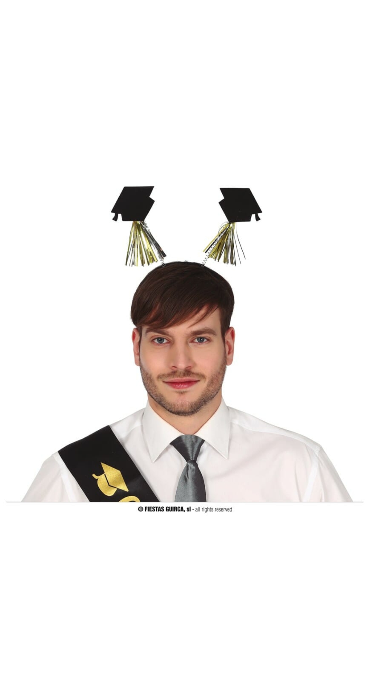 Graduation Headband With 2 Graduated Caps
