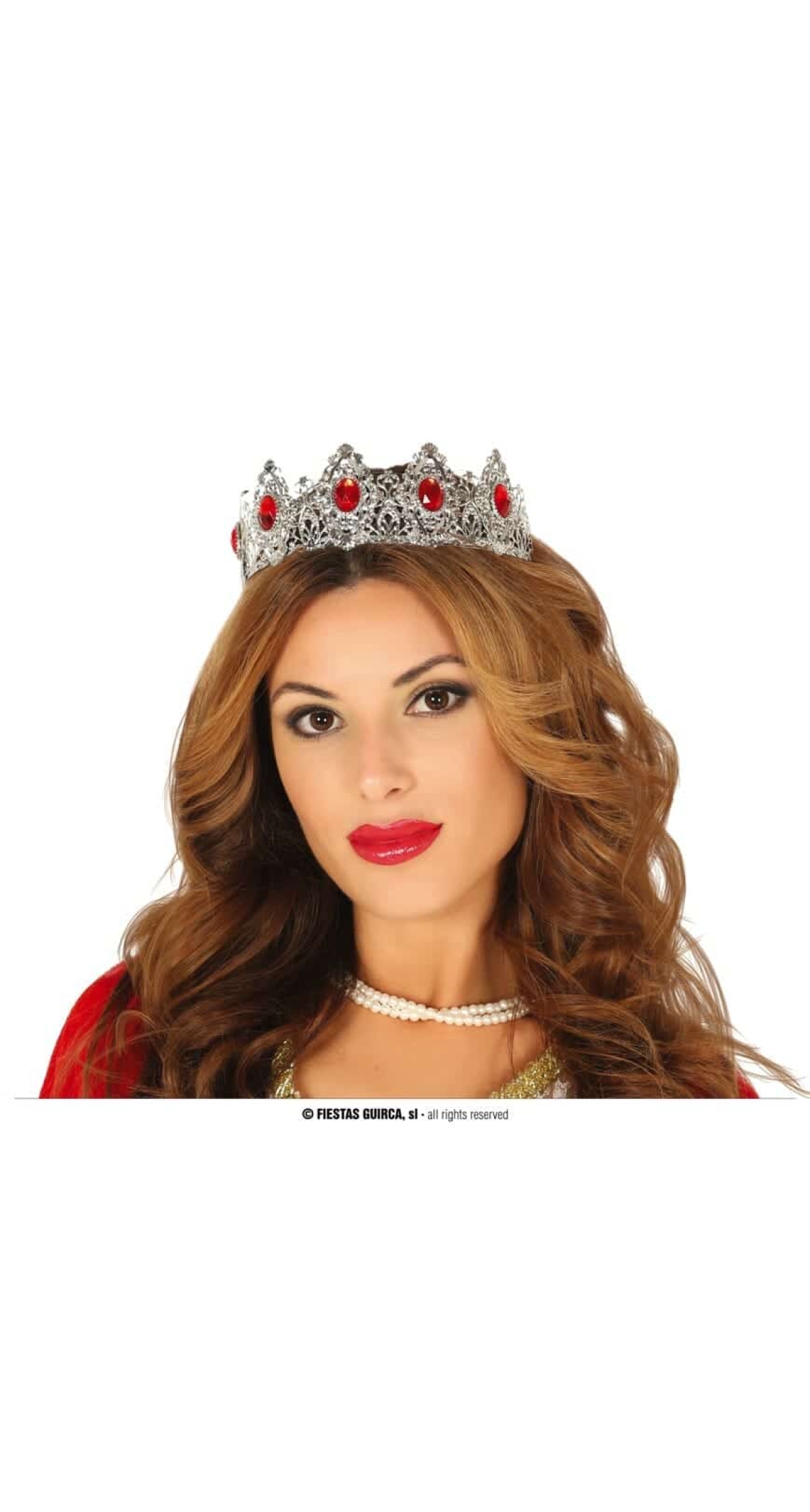 Princess Metal Silver Crown - Adult One Size