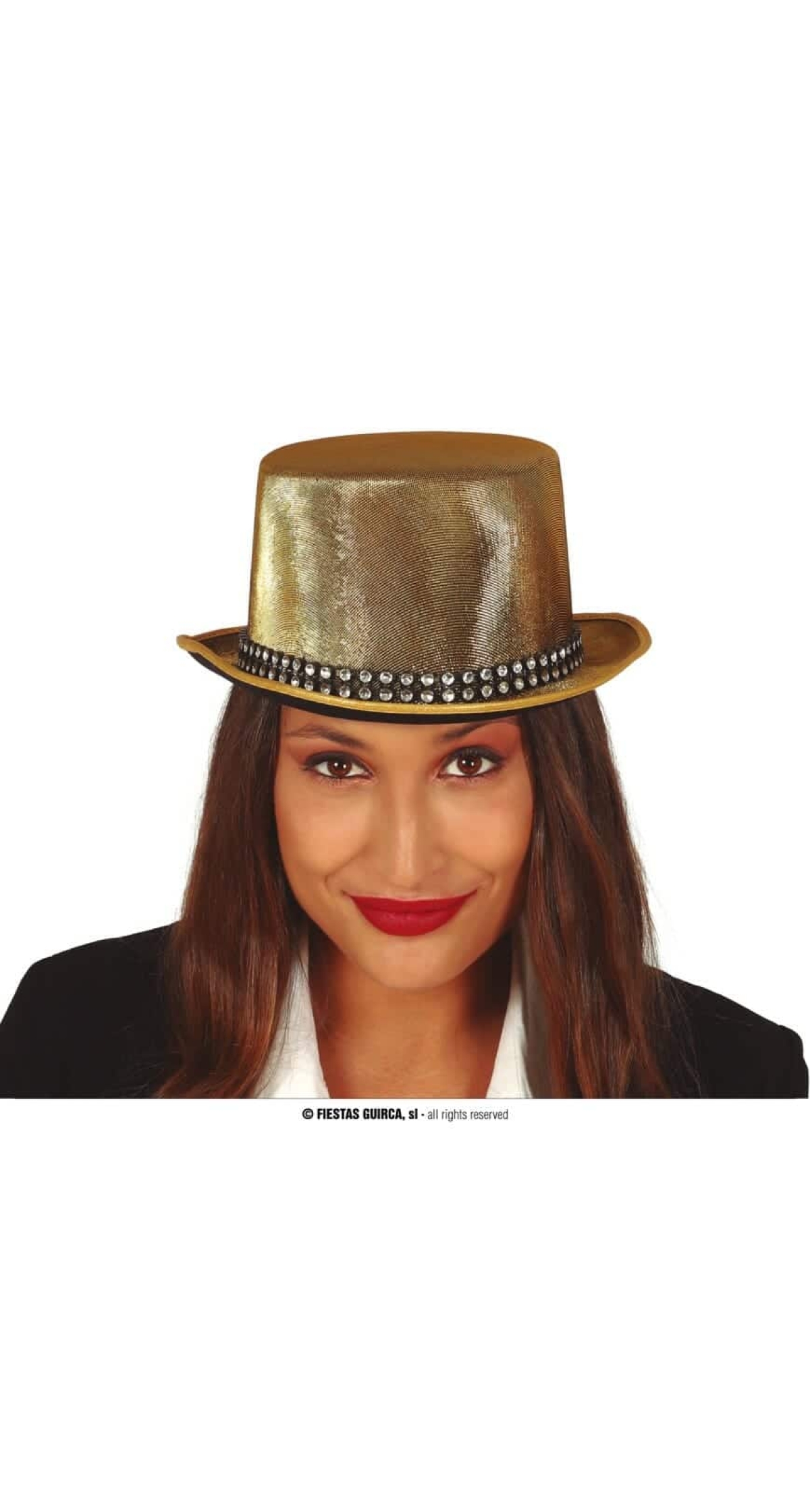 Sparkly Gold Top Hat - Adult One Size