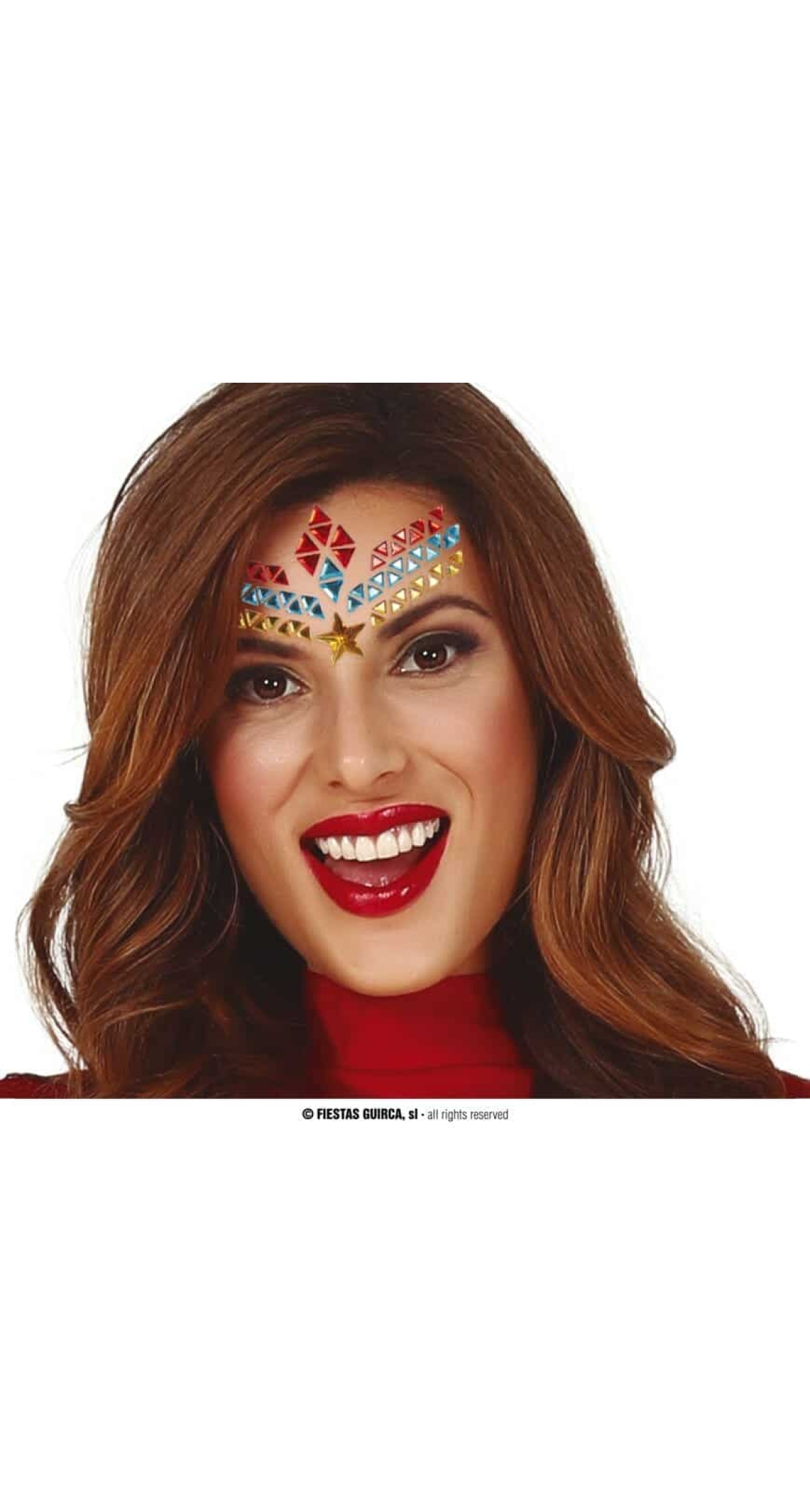 Adhesive Face Gems Super Hero Set