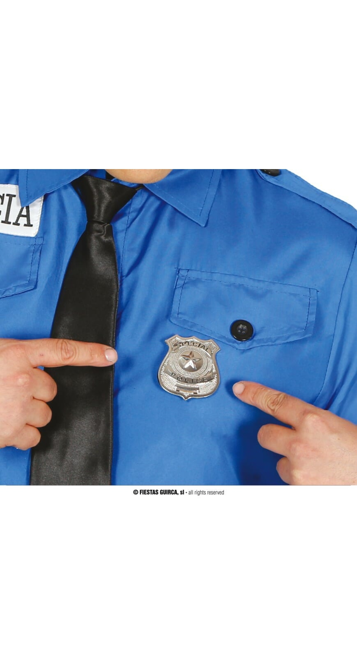 Metal Police Badge - 6cm