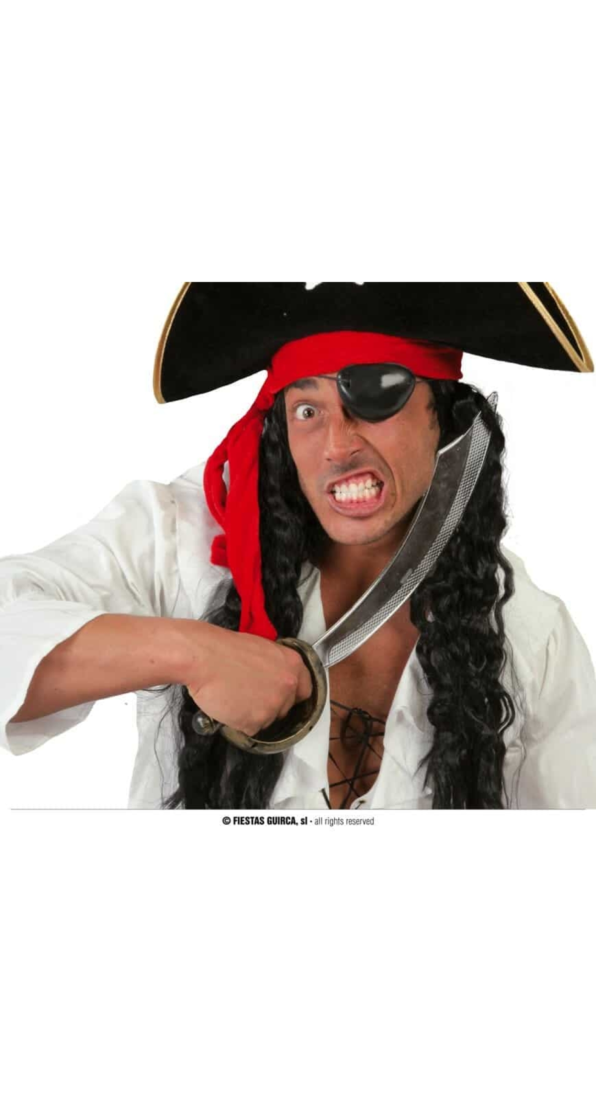 Pirate Sword (Sable) With Eyepatch - 47cm