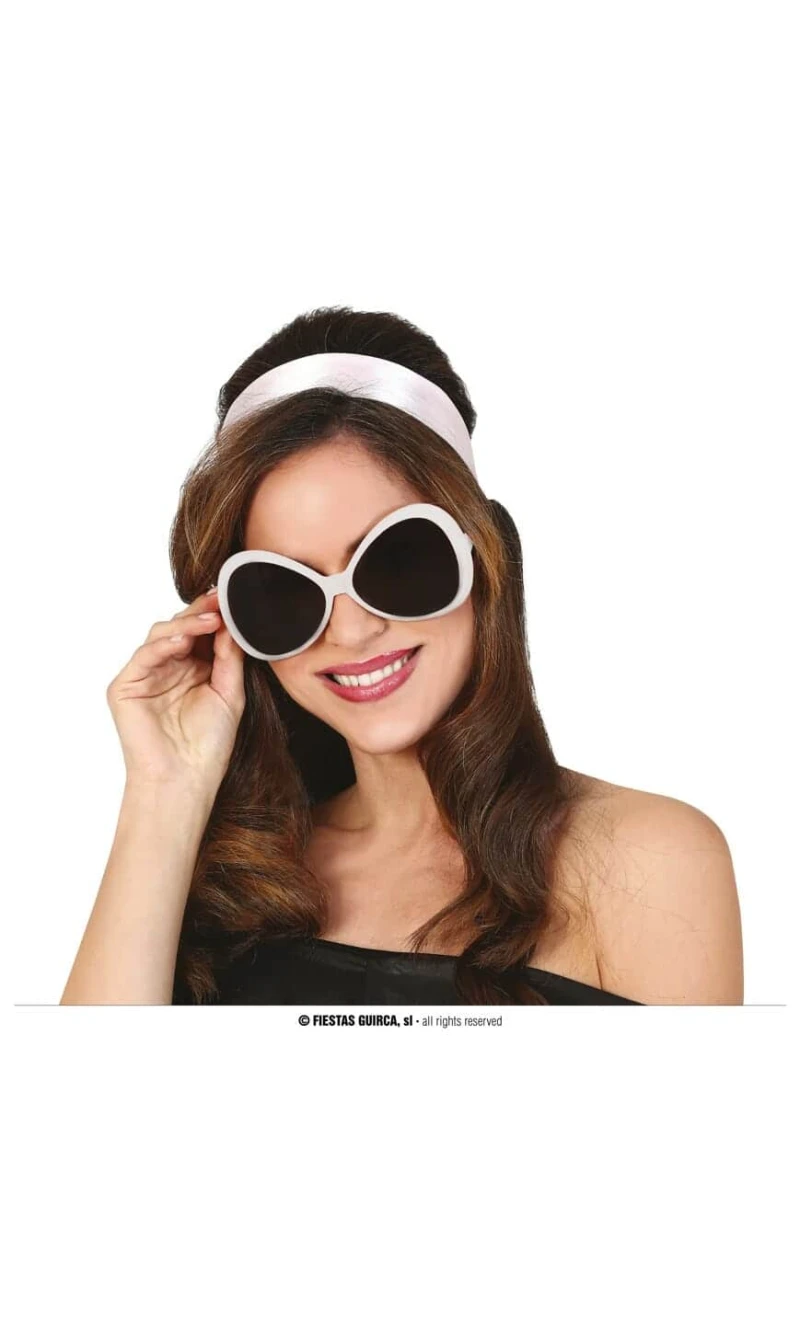 70's White Glasses