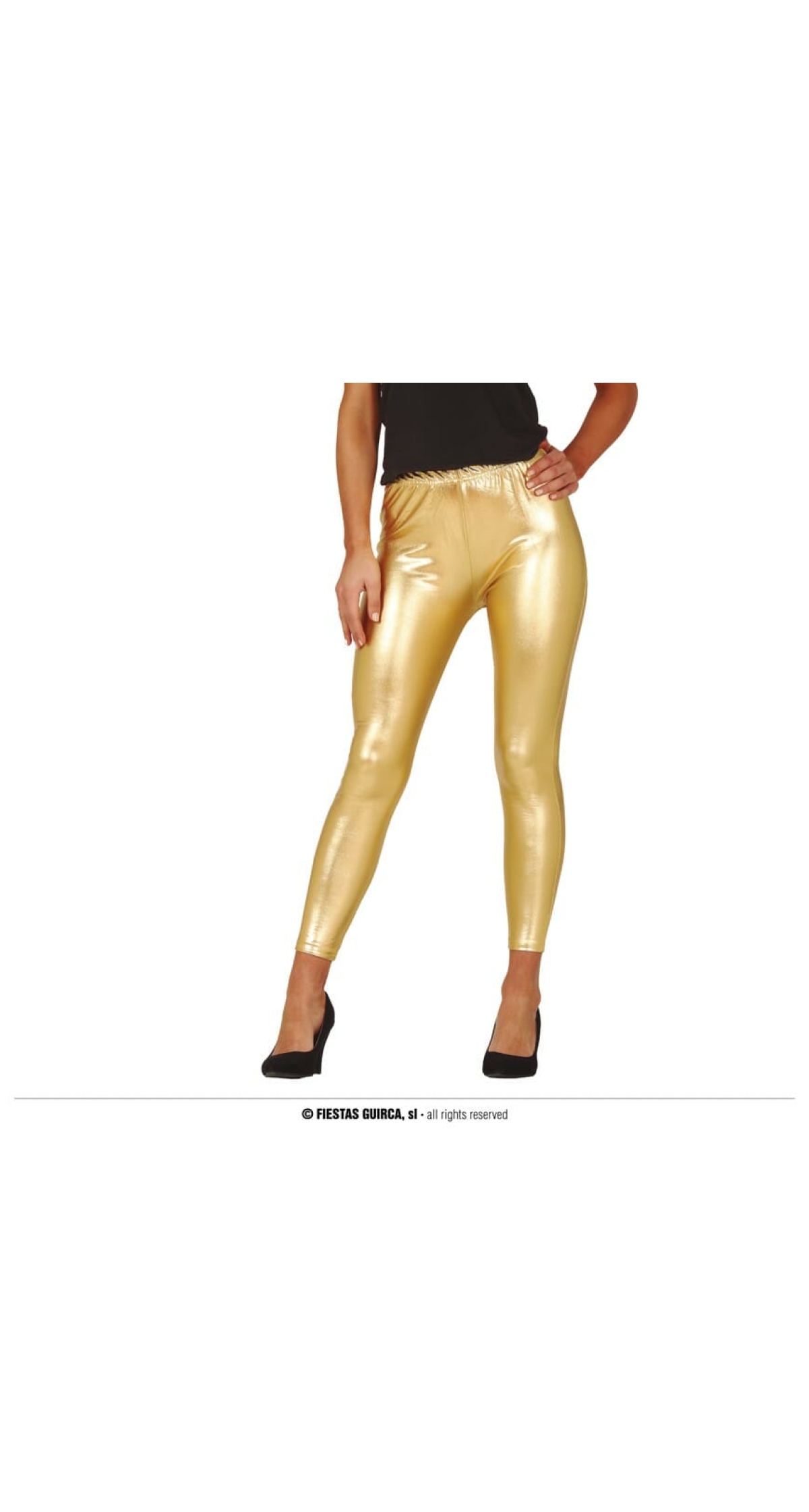 Gold Metallic Leggings - Adult One Size