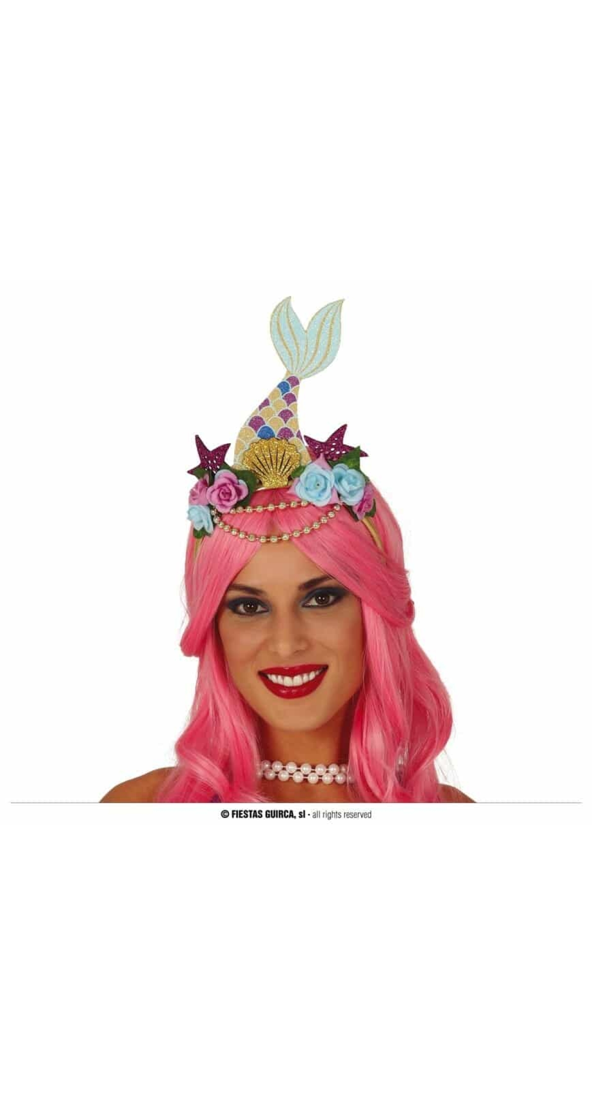 Mermaid Hairband With Flowers
