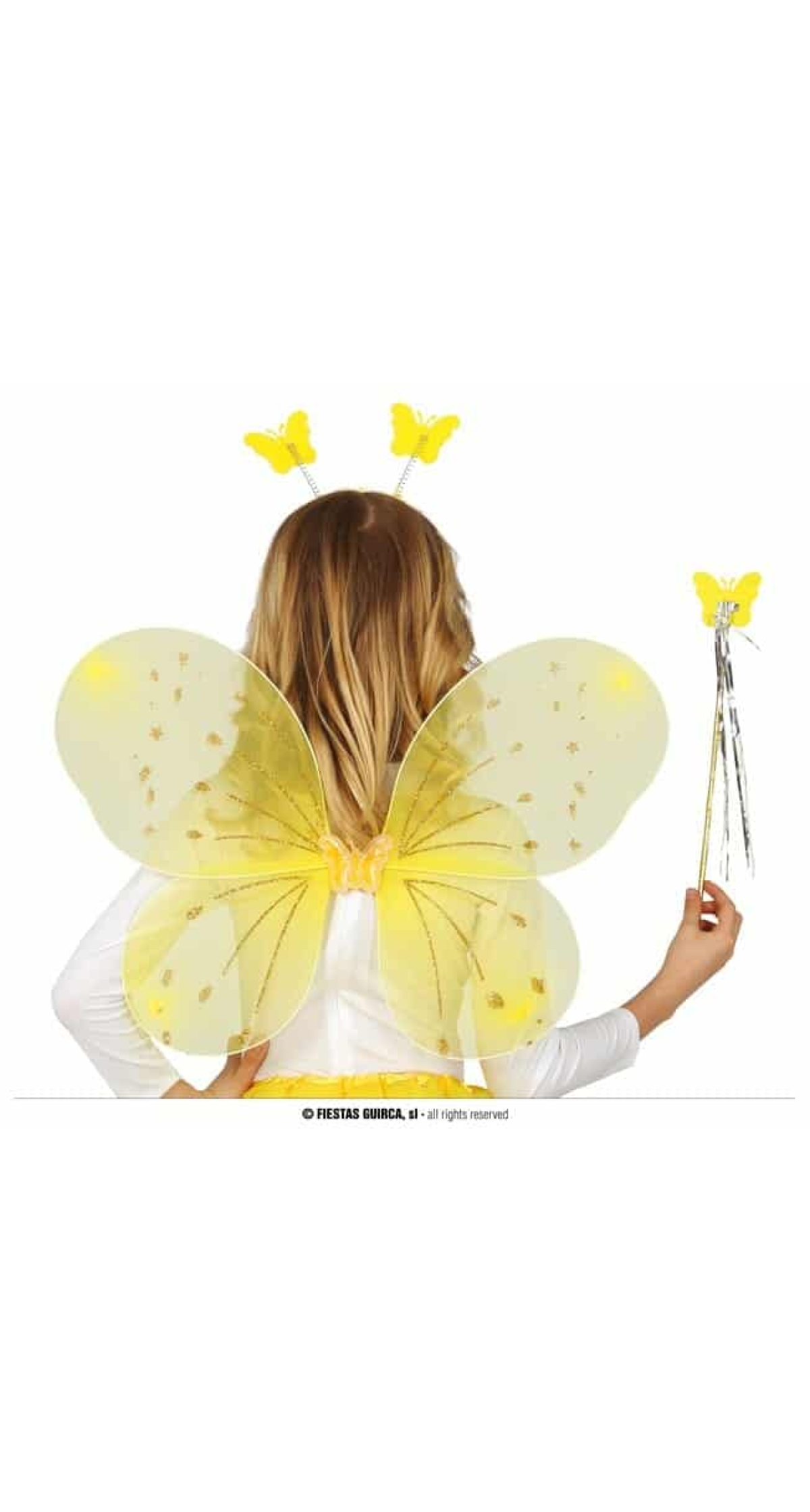 Yellow Wings 52x37cm with Tiara & Wand