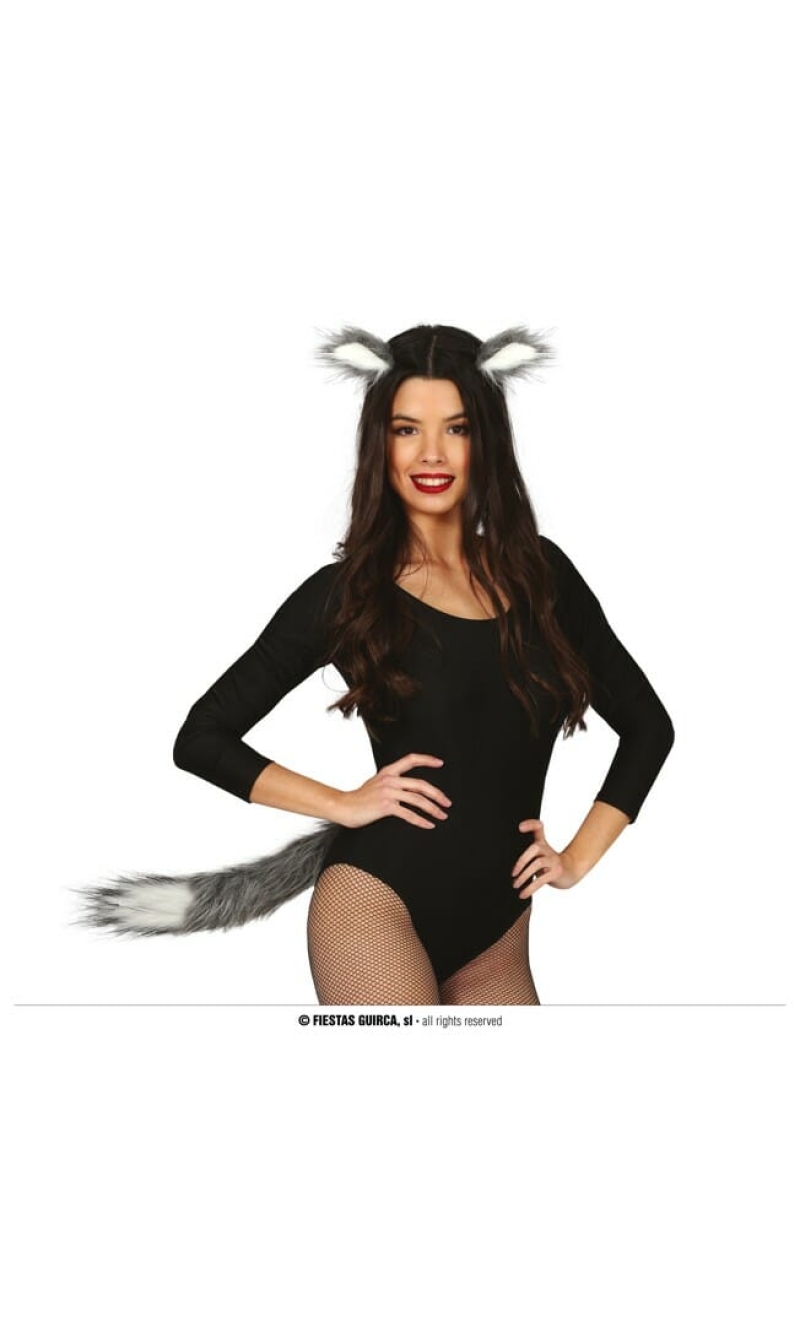 Gray Tail 40cm & Ears