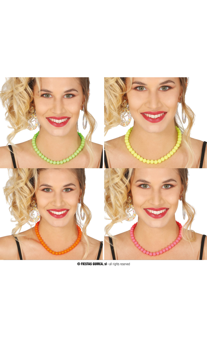 Necklaces Neon Assorted Colours - 90cm