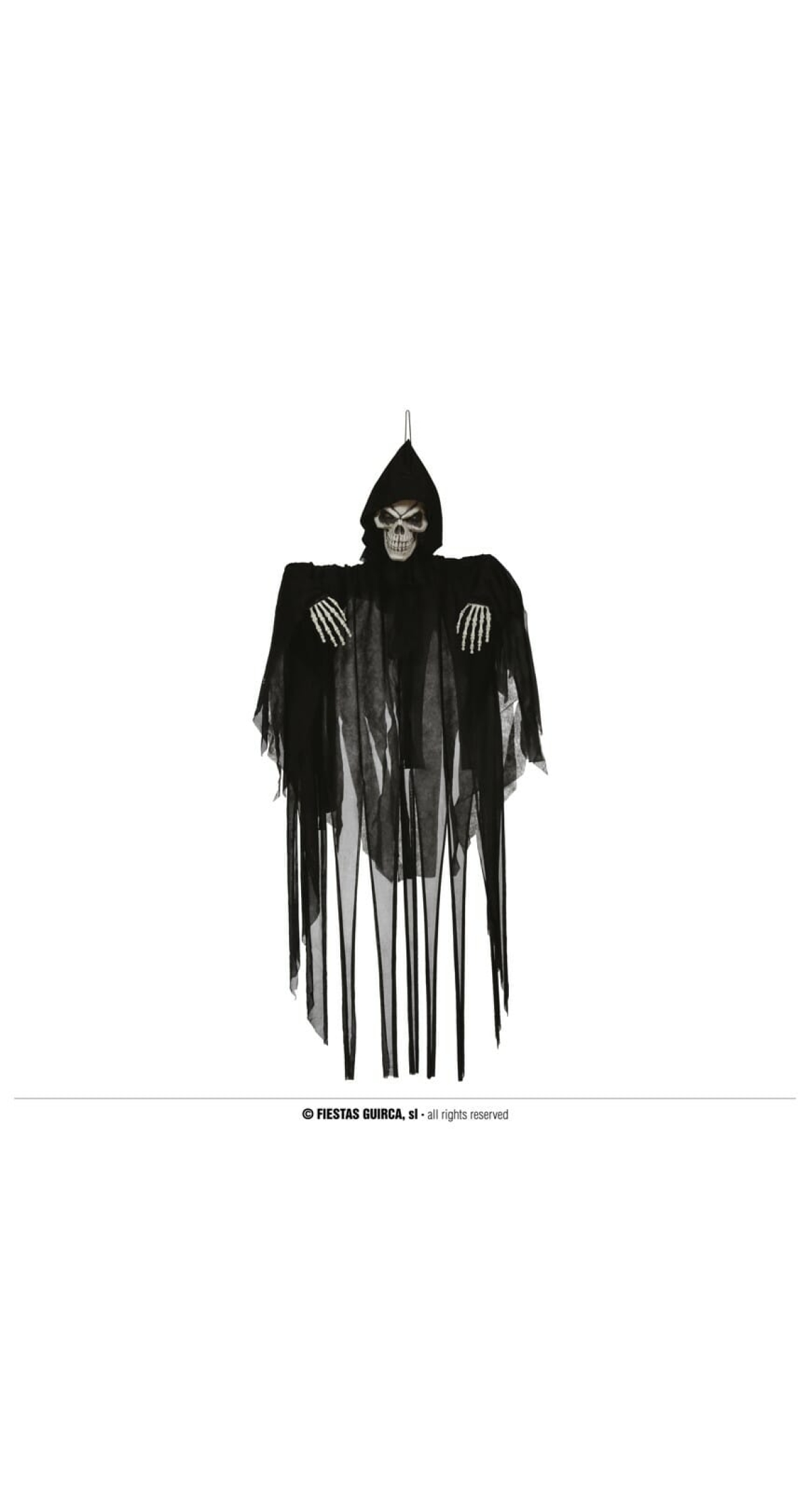 Hanging Skeleton with Light Sound & Movement - 120cm