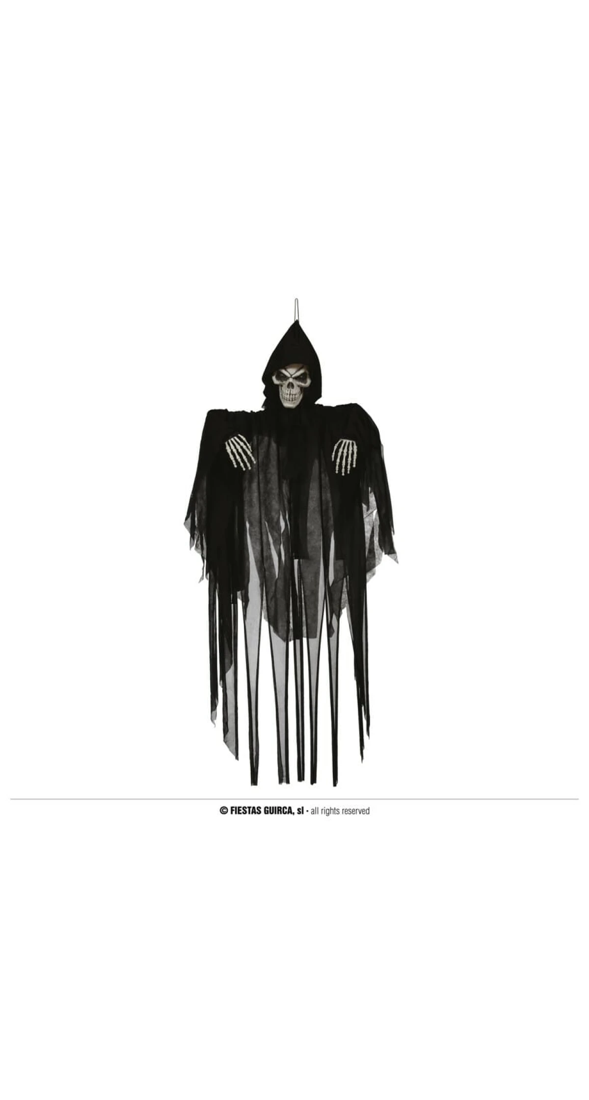 Hanging Skeleton with Light Sound & Movement - 120cm