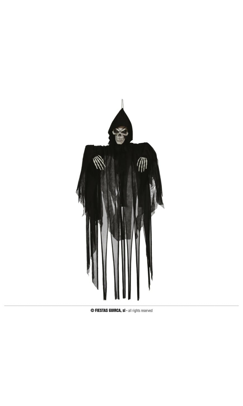 Hanging Skeleton with Light Sound & Movement - 120cm