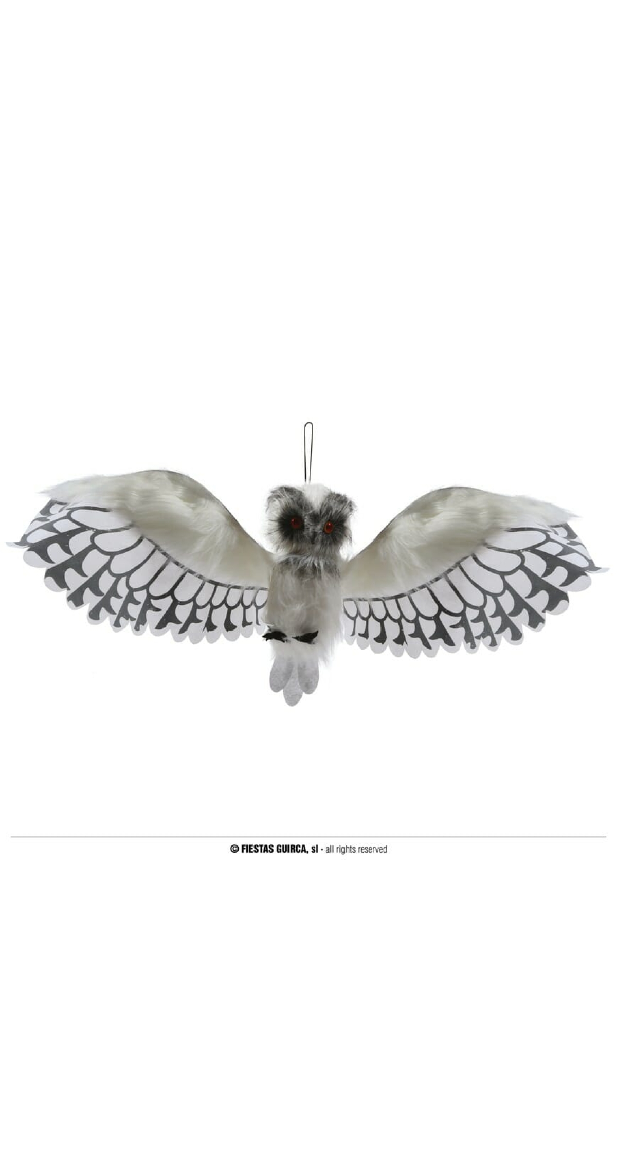 White Owl with Light, Sound & Movement - 100cm
