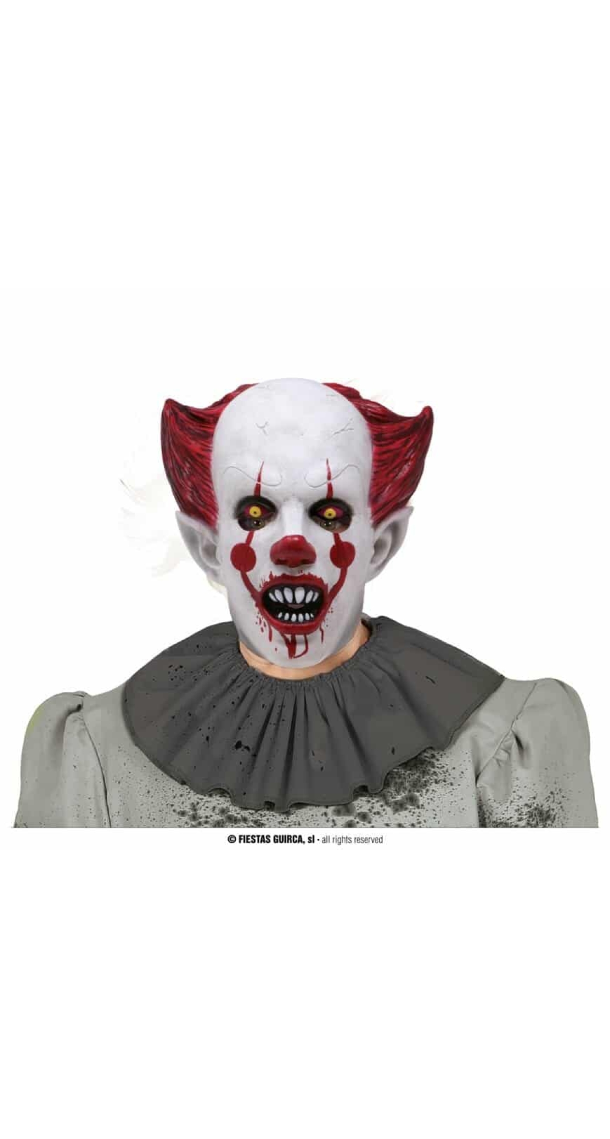 IT Killer Clown Latex Mask - Adult One Size