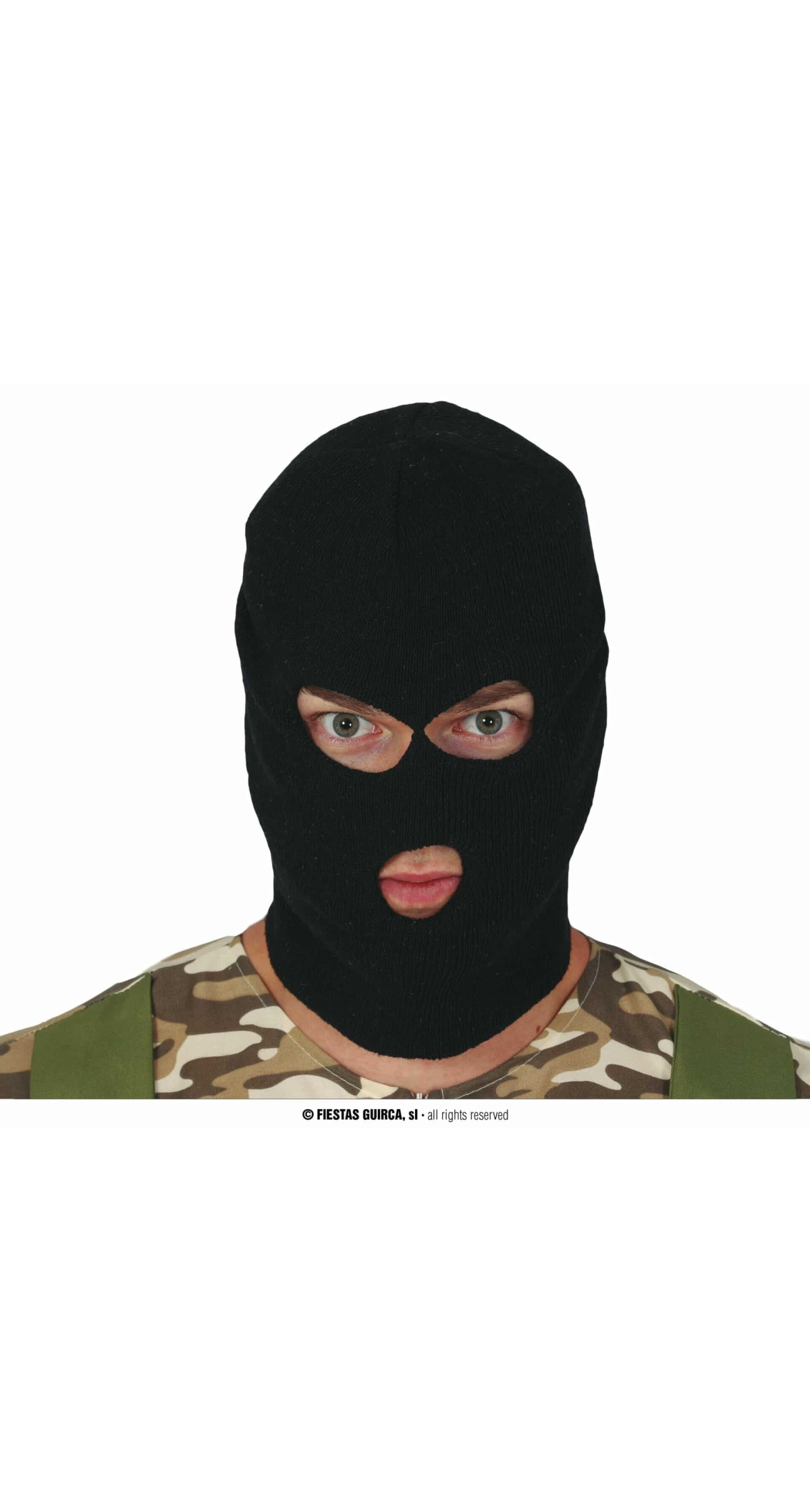 Black Balaclava (Hooded Thief) - Adult One Size