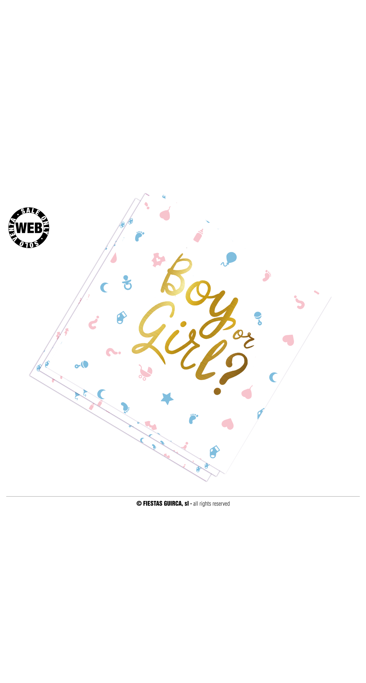 Gender Reveal Napkins Boy or Girl? - 12pk