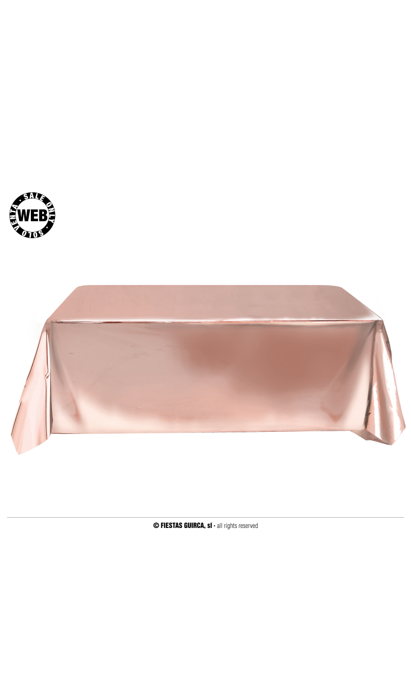Rose Gold Table Cover (Metallic) - 137x274cm