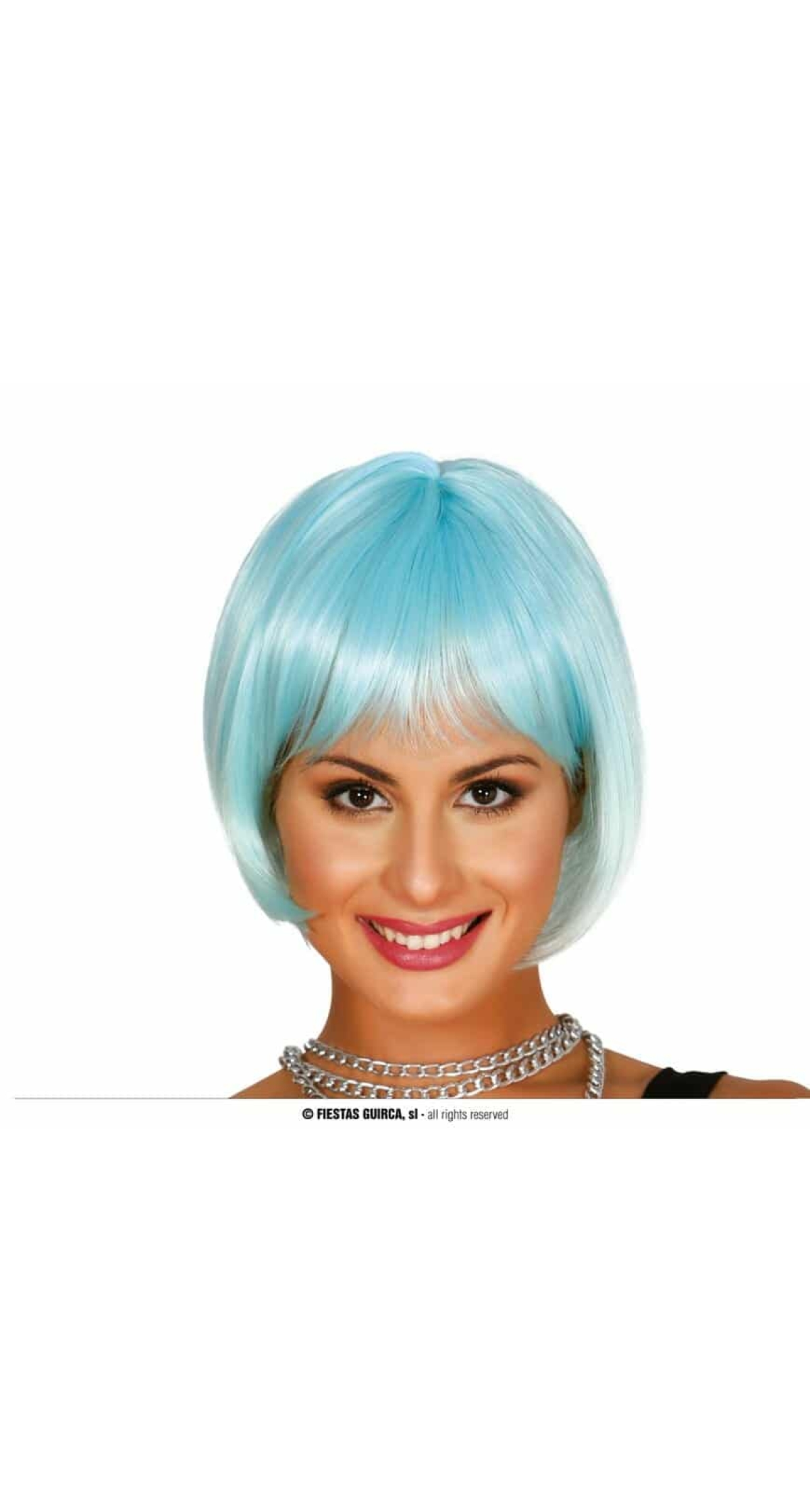 Turquoise Short Wig - Adult One Size