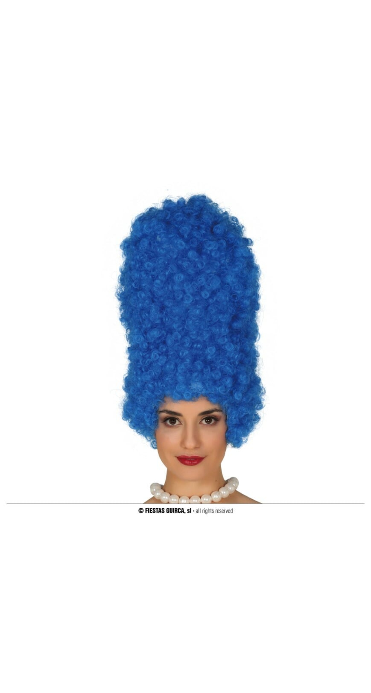 Blue Simpsons Wig - Adult One Size