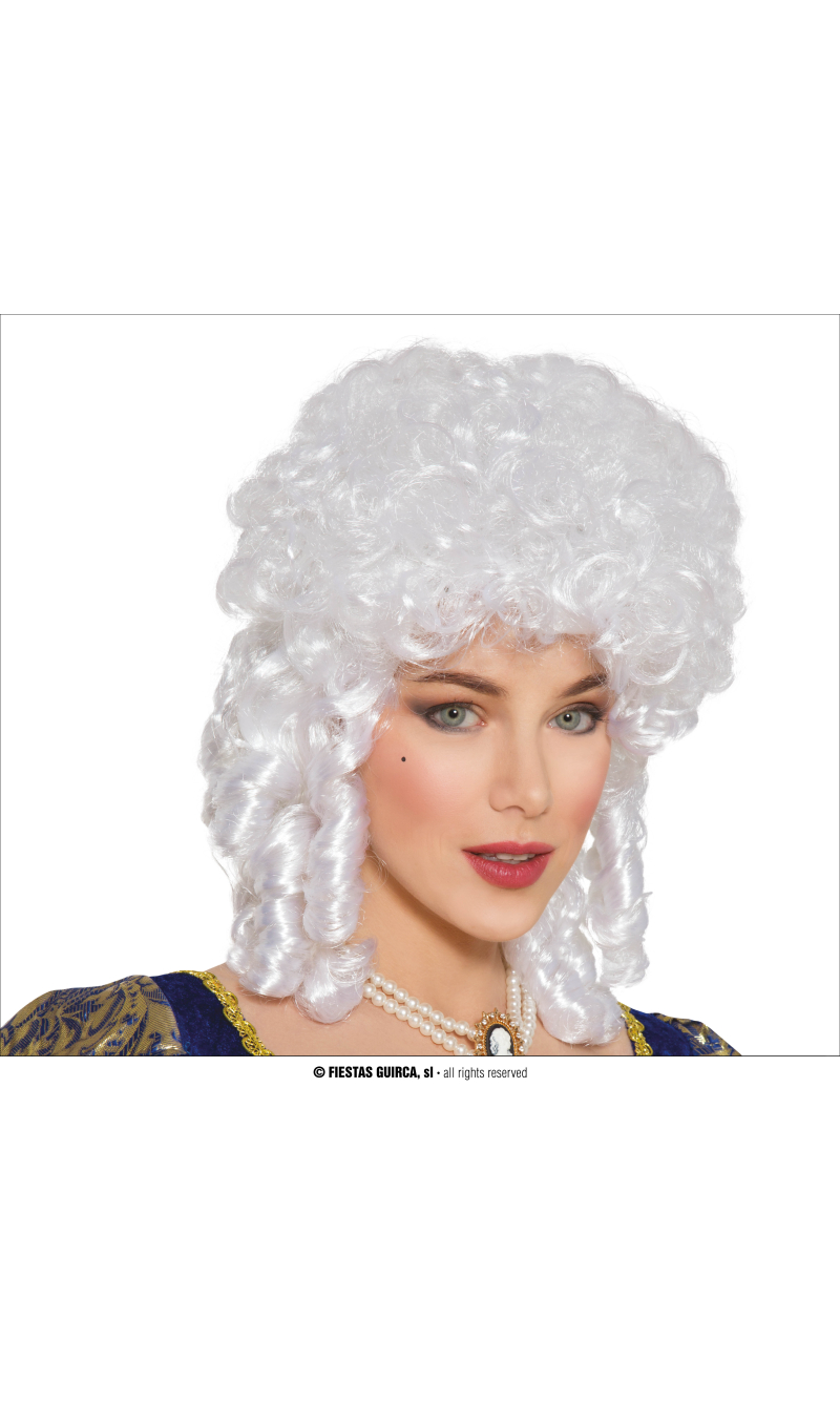 White Marie Antionette Wig - Adult One Size