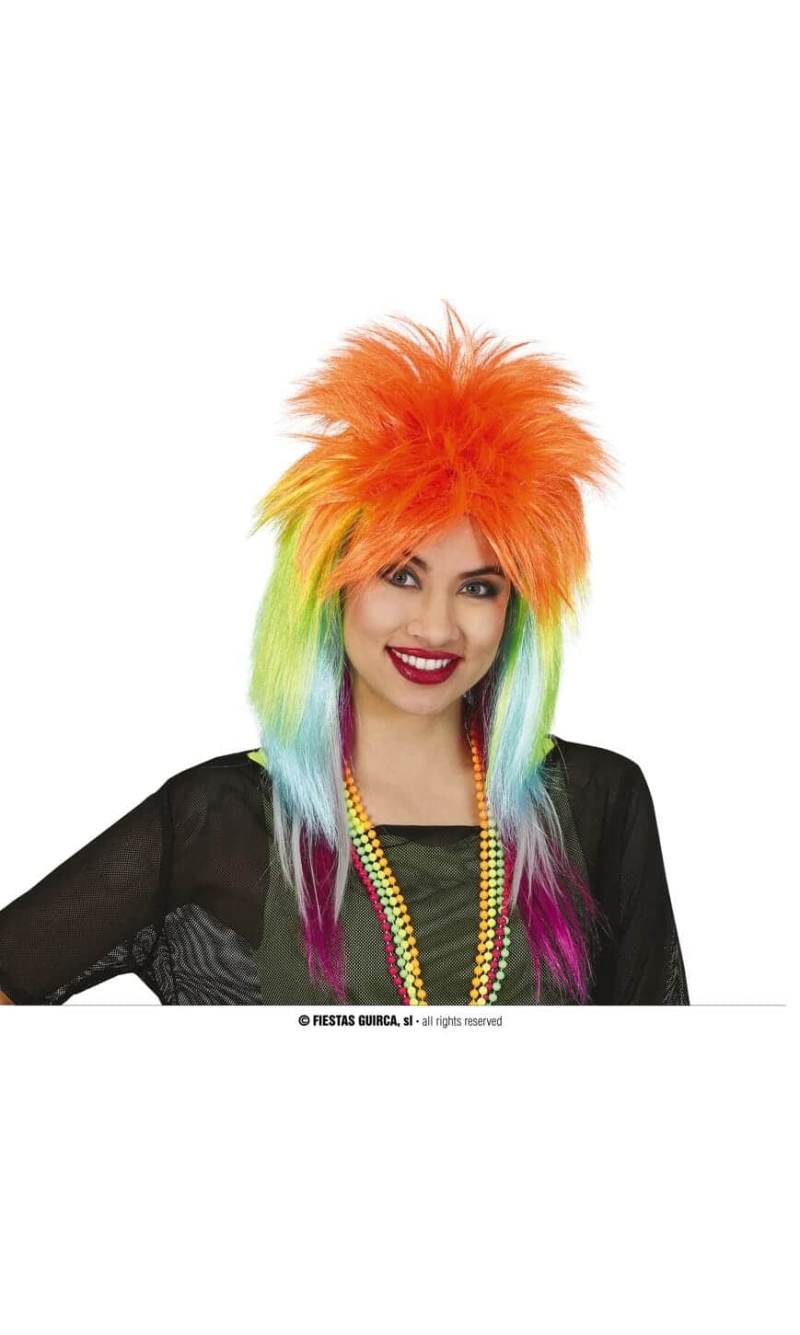 Multicolor Rock Wig - Adult One Size