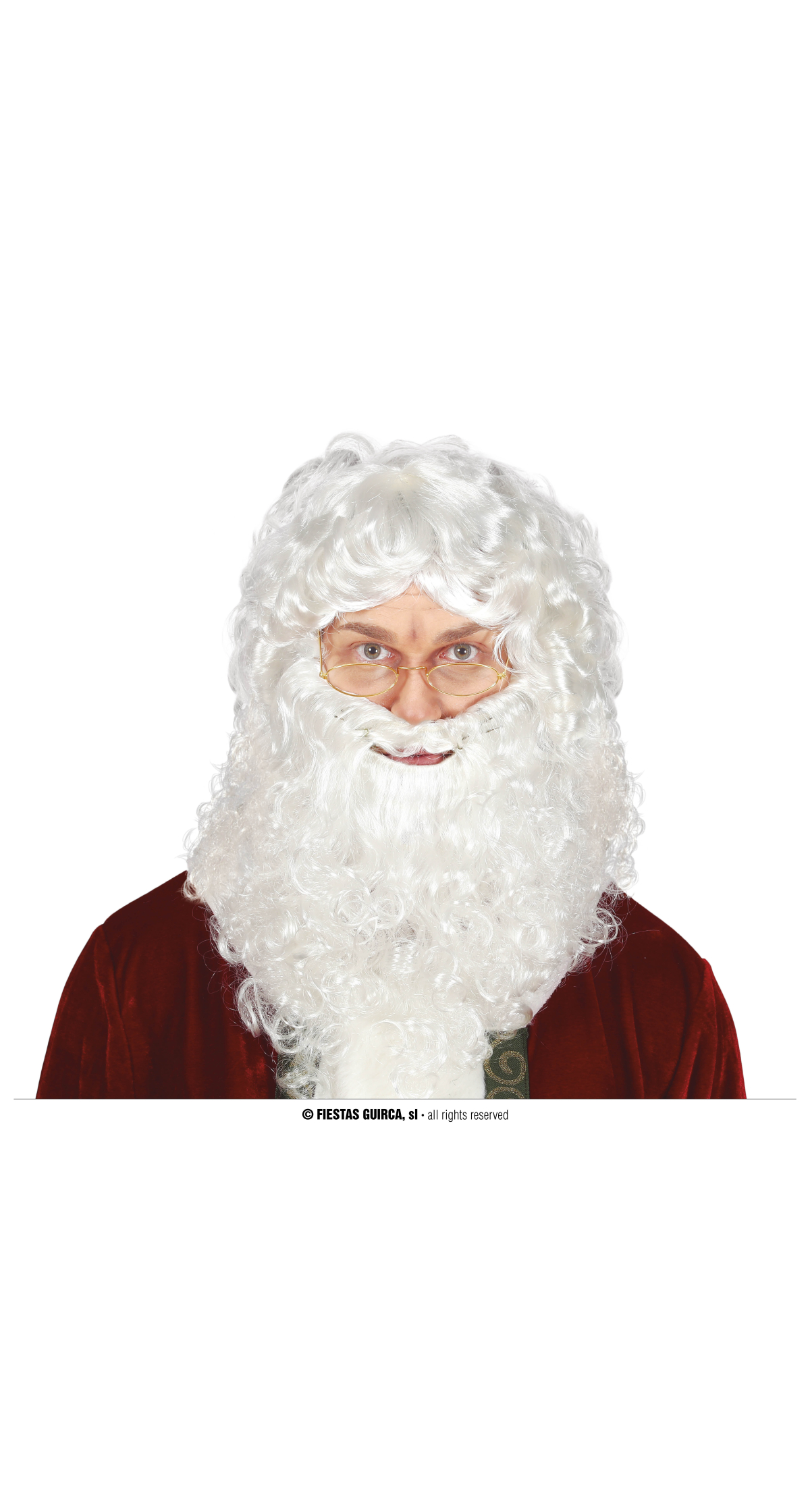 Santa Wig With Extra Beard - Adult One Size
