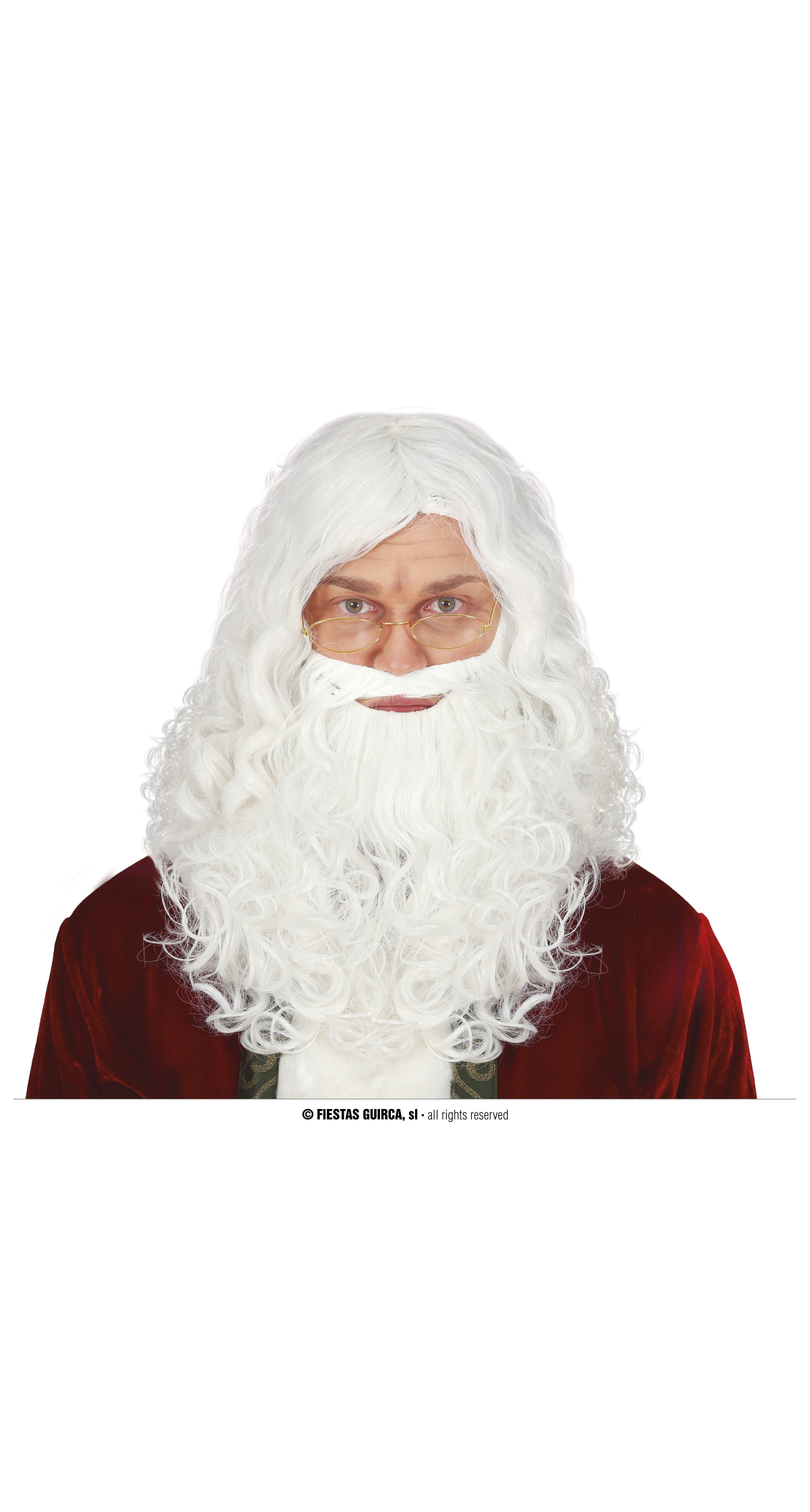 Santa Wig With Extra Long Beard - Adult One Size