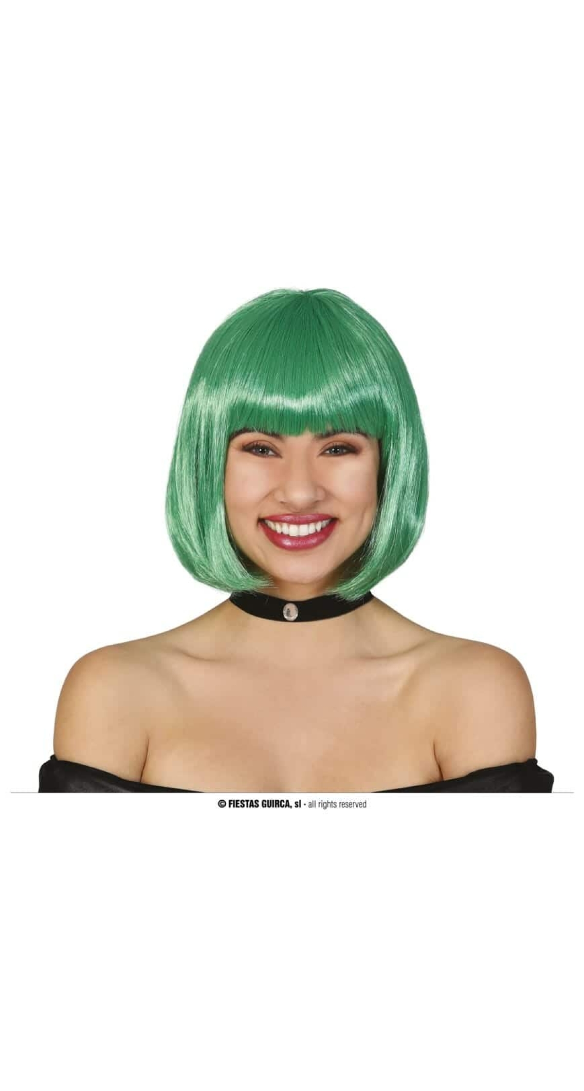 Green Bob Wig - Adult One Size