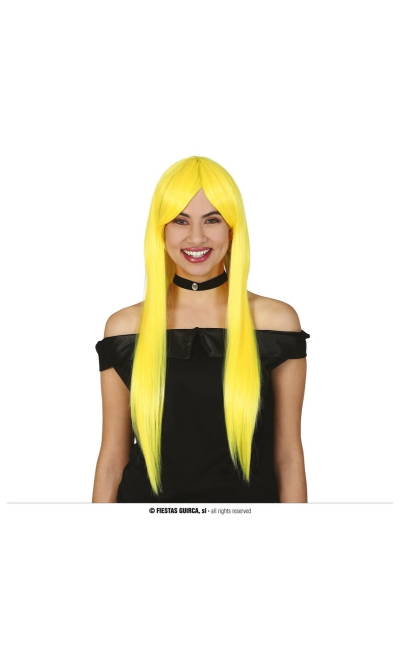 Yellow Long Straight Wig - Adult One Size