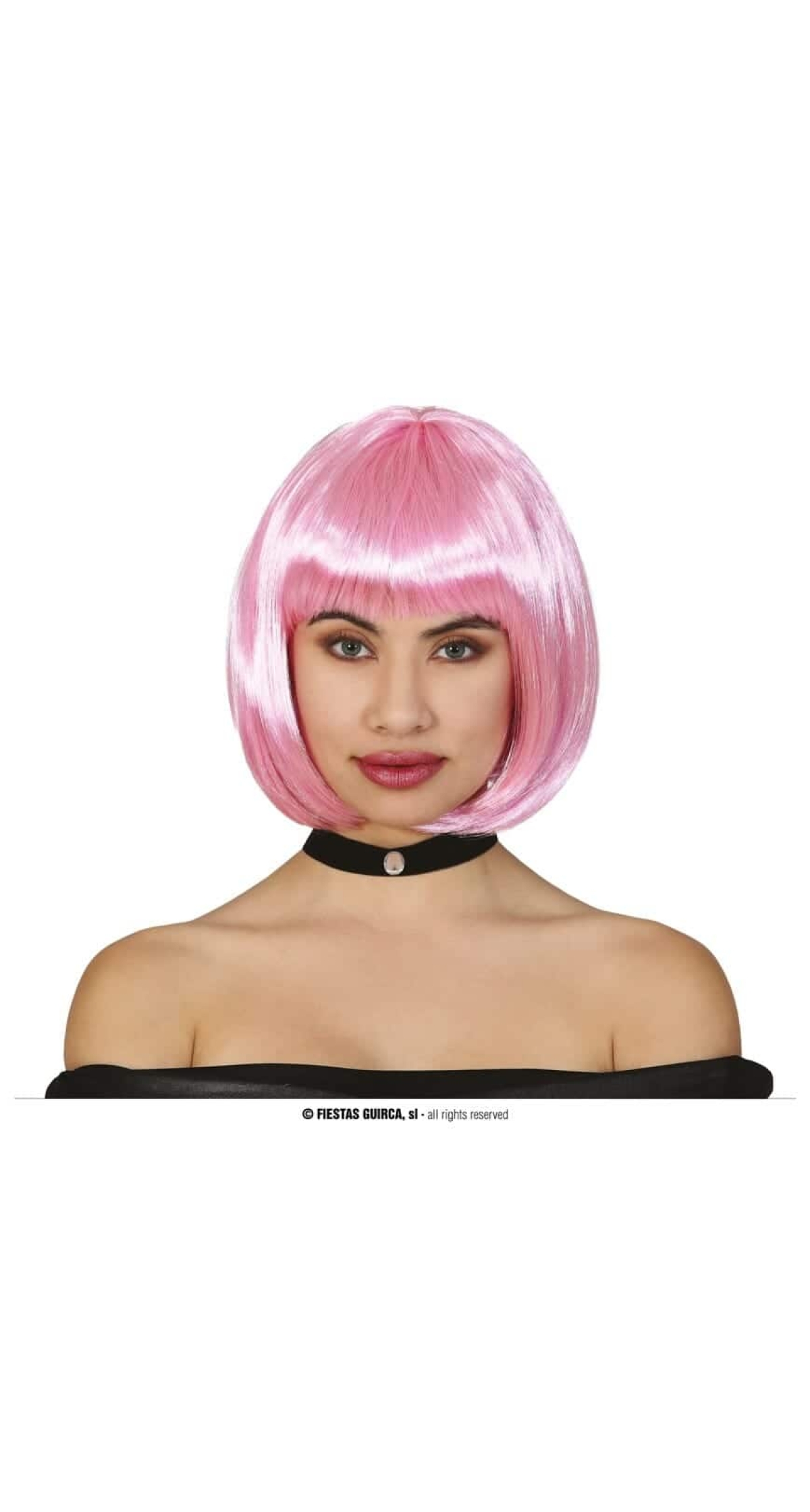 Pink Bob Wig - Adult One Size