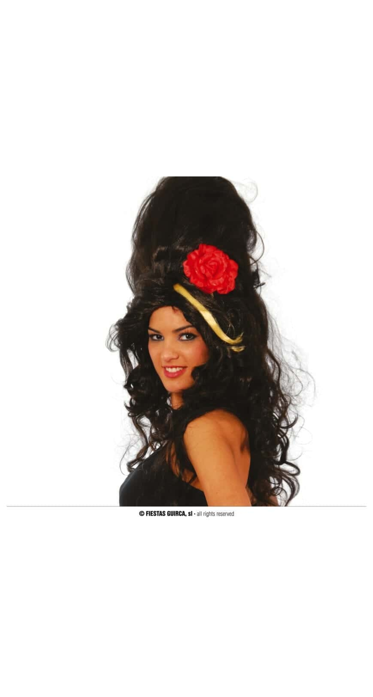 Black Pop Star Amy Wig - Adult One Size