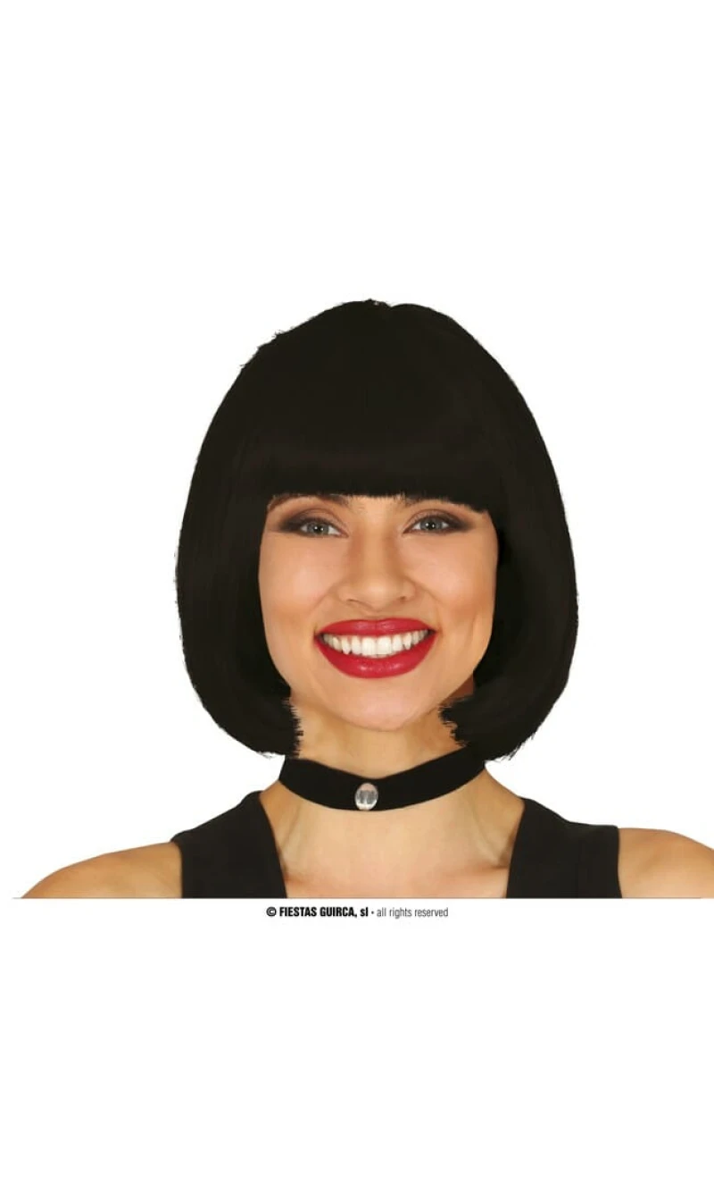 Black Bob Wig - Adult One Size