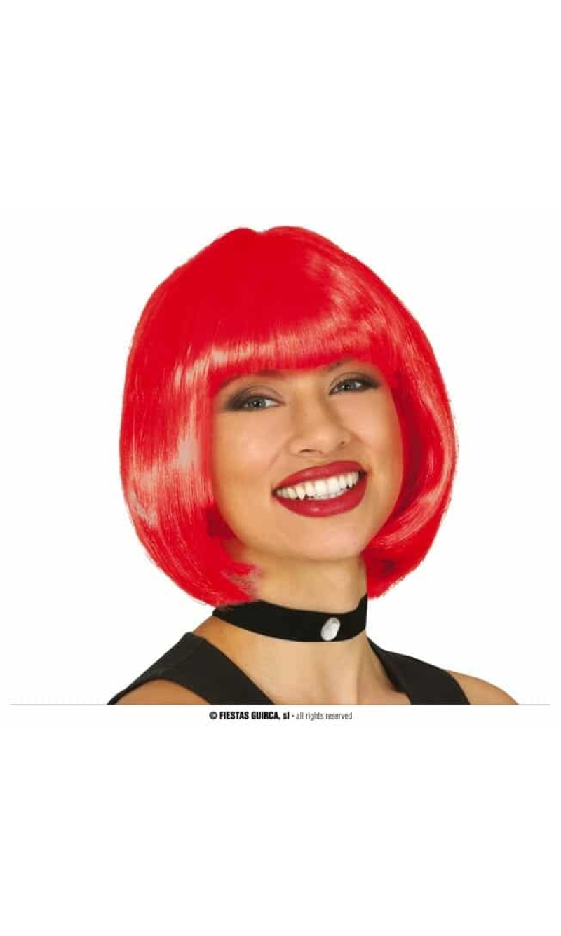 Red Bob Wig - Adult One Size