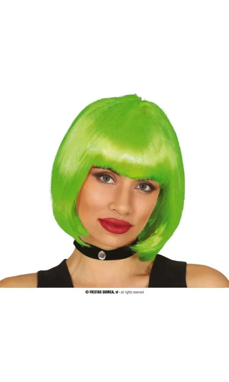 Green Bob Wig - Adult One Size