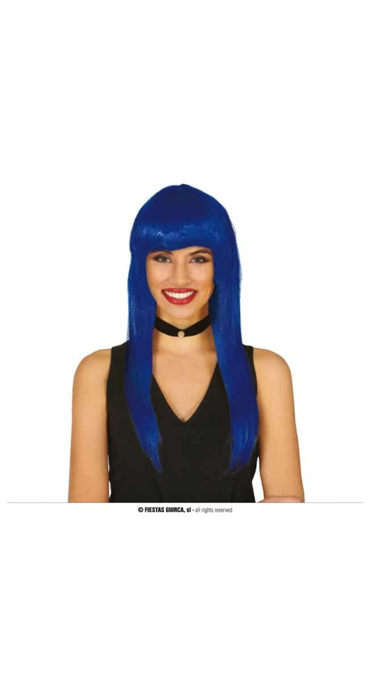 Blue Long Wig - Adult One Size