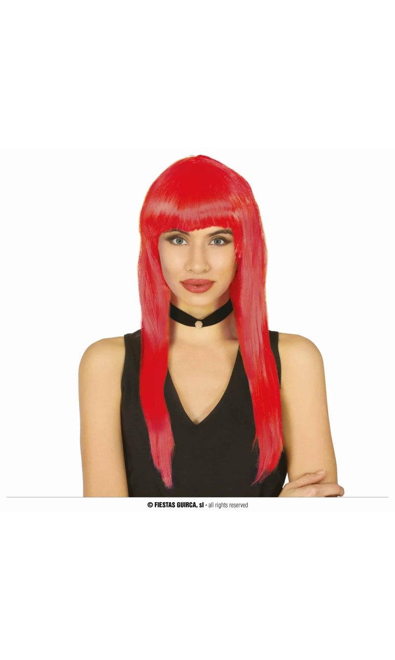 Red Long Wig - Adult One Size