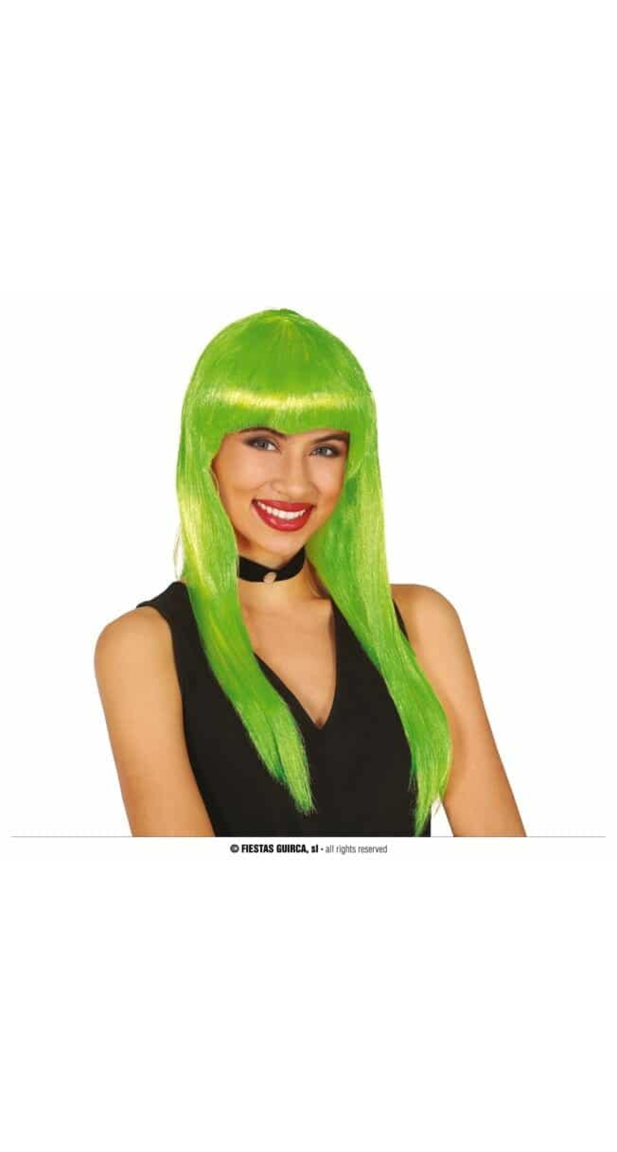 Green Long Wig - Adult One Size