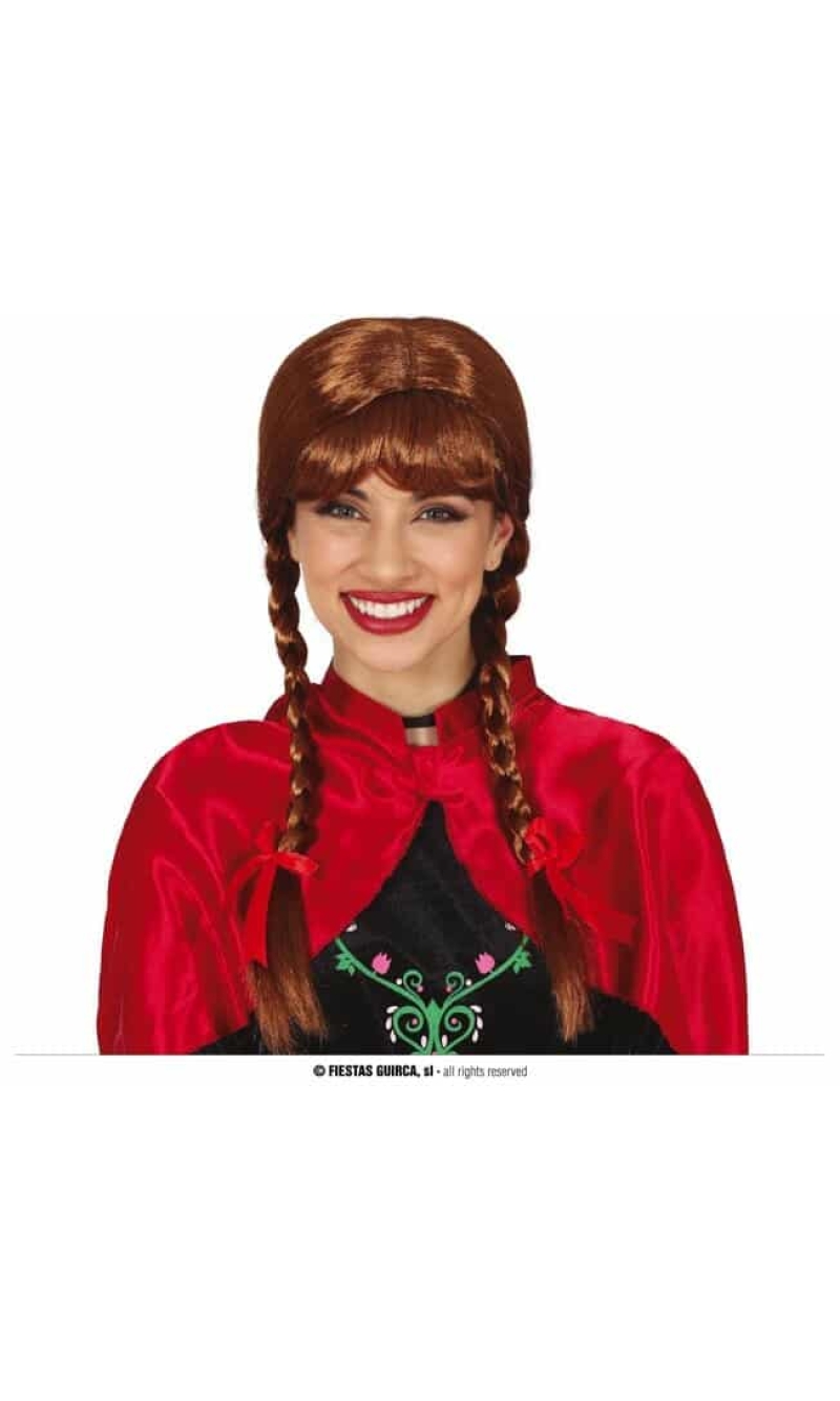 Brown Ponytail Anna Wig - Adult One Size